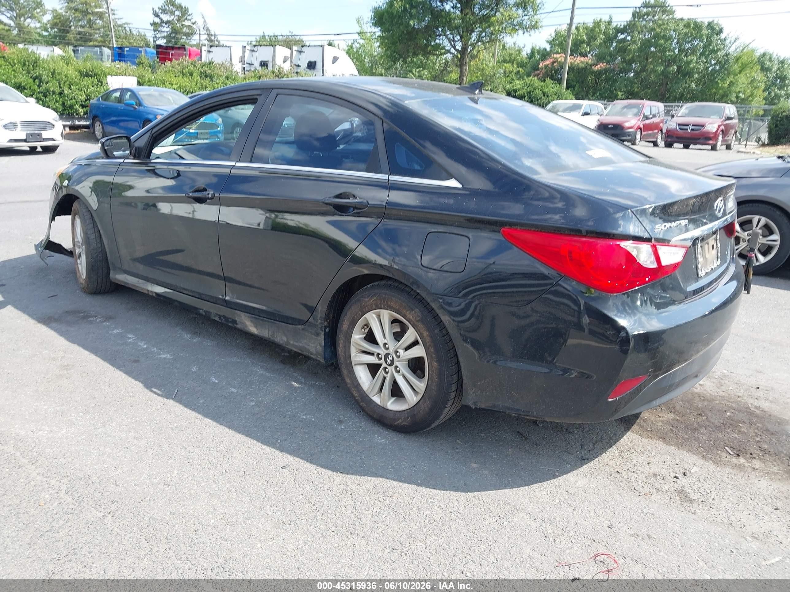 2014 Hyundai Sonata Gls Black vin: 5NPEB4AC4EH940277