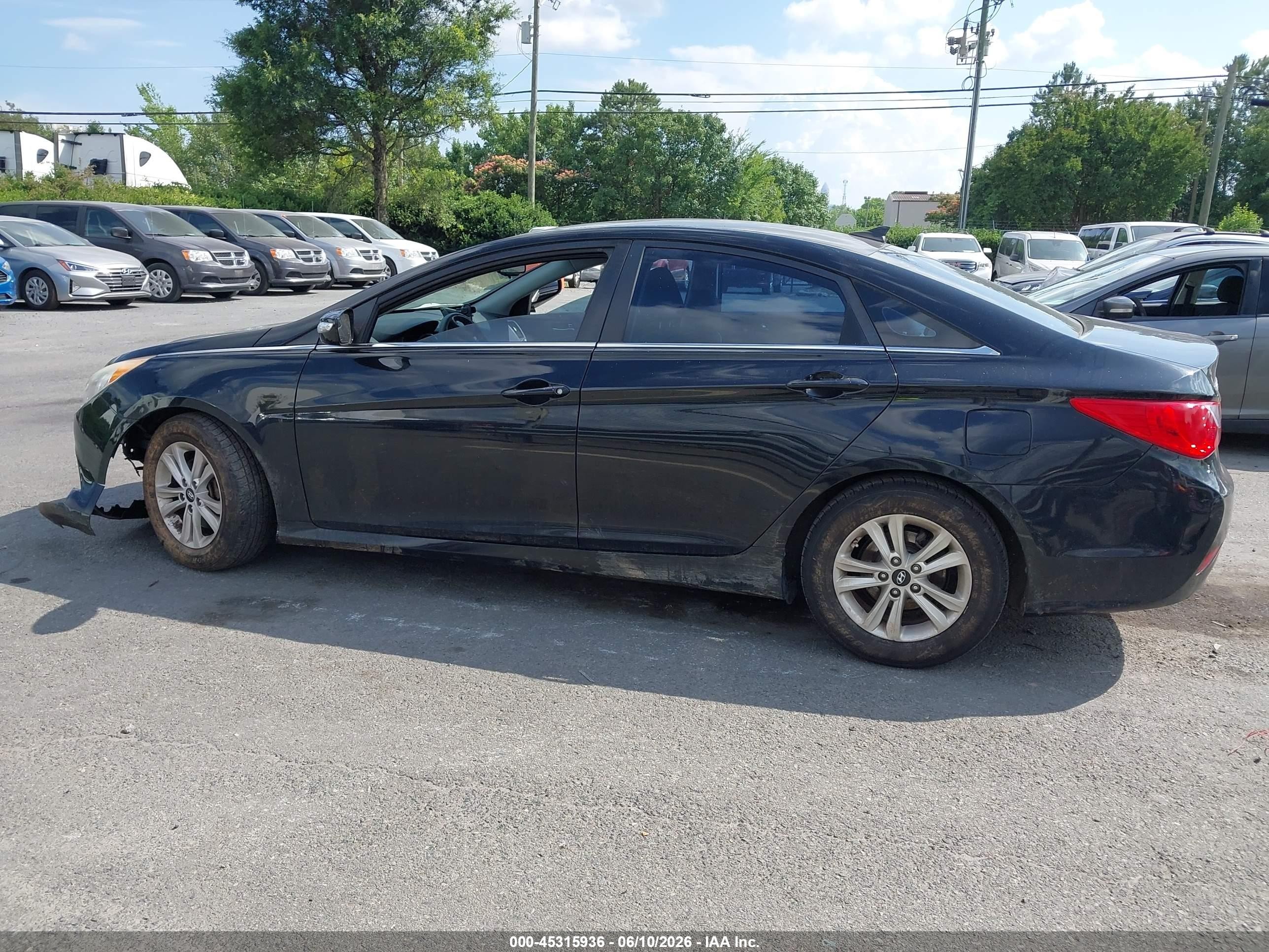 2014 Hyundai Sonata Gls Black vin: 5NPEB4AC4EH940277