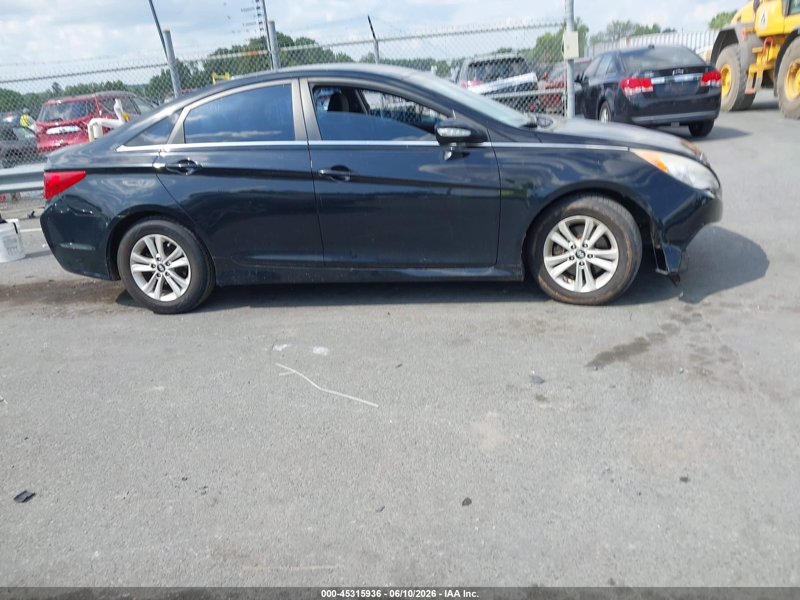 2014 Hyundai Sonata Gls Black vin: 5NPEB4AC4EH940277