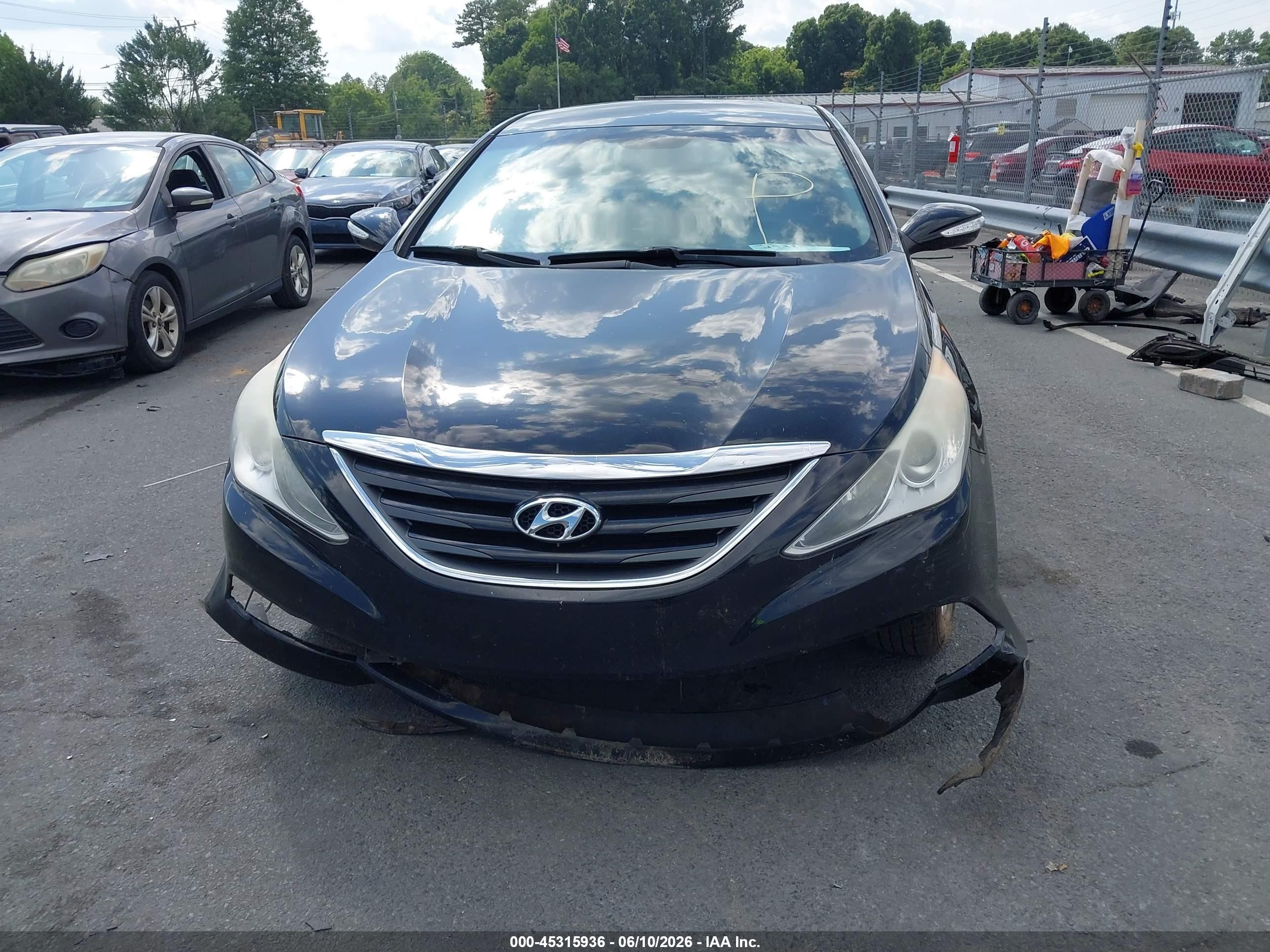 2014 Hyundai Sonata Gls Black vin: 5NPEB4AC4EH940277