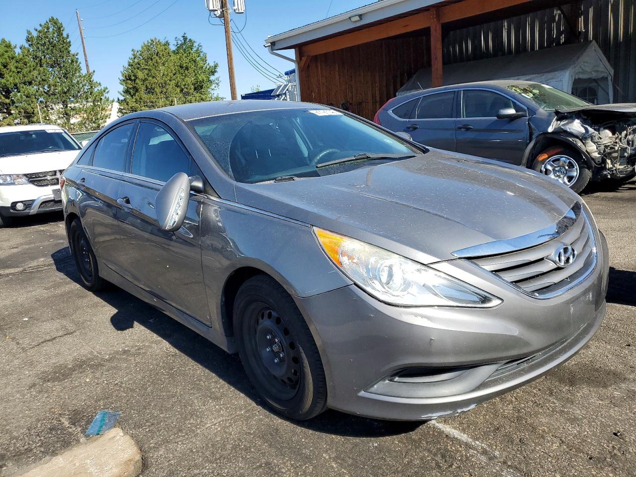 2014 Hyundai Sonata Gls Gray vin: 5NPEB4AC4EH942952