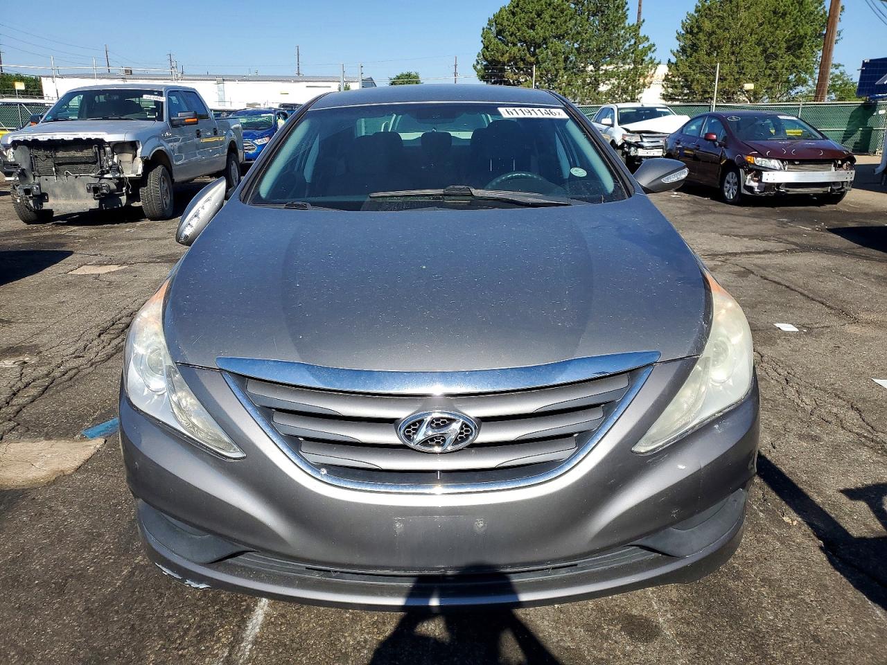 2014 Hyundai Sonata Gls Gray vin: 5NPEB4AC4EH942952