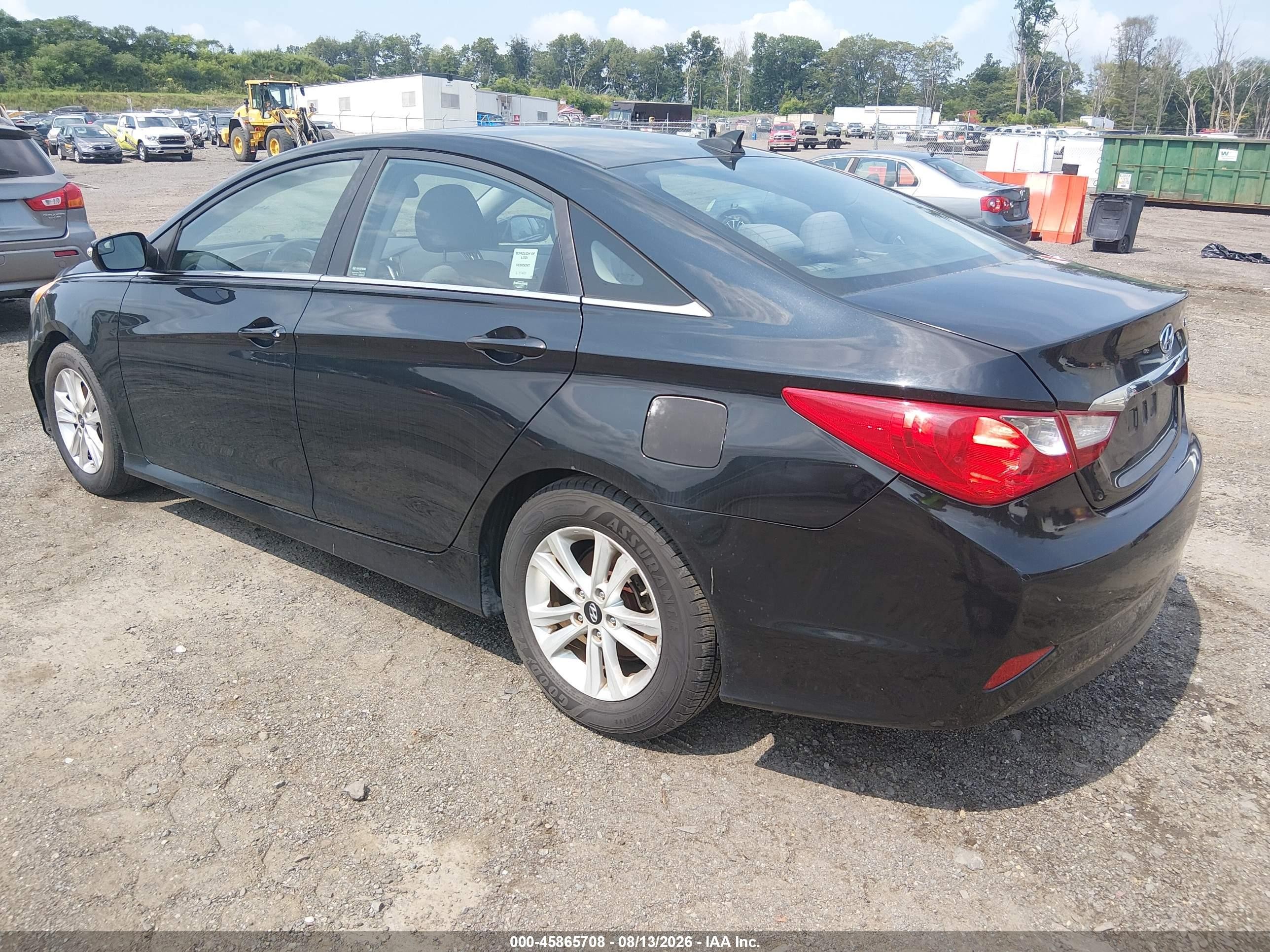 2014 Hyundai Sonata Gls Black vin: 5NPEB4AC4EH944975