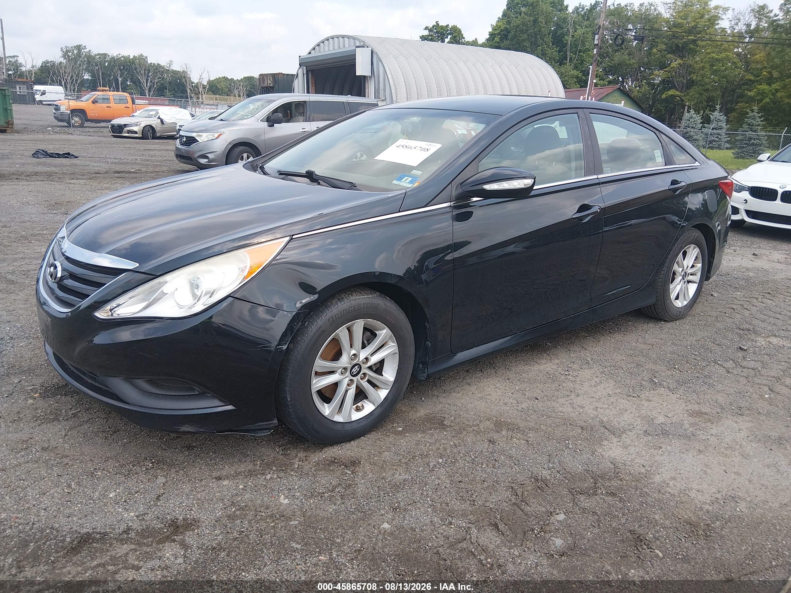 2014 Hyundai Sonata Gls Black vin: 5NPEB4AC4EH944975