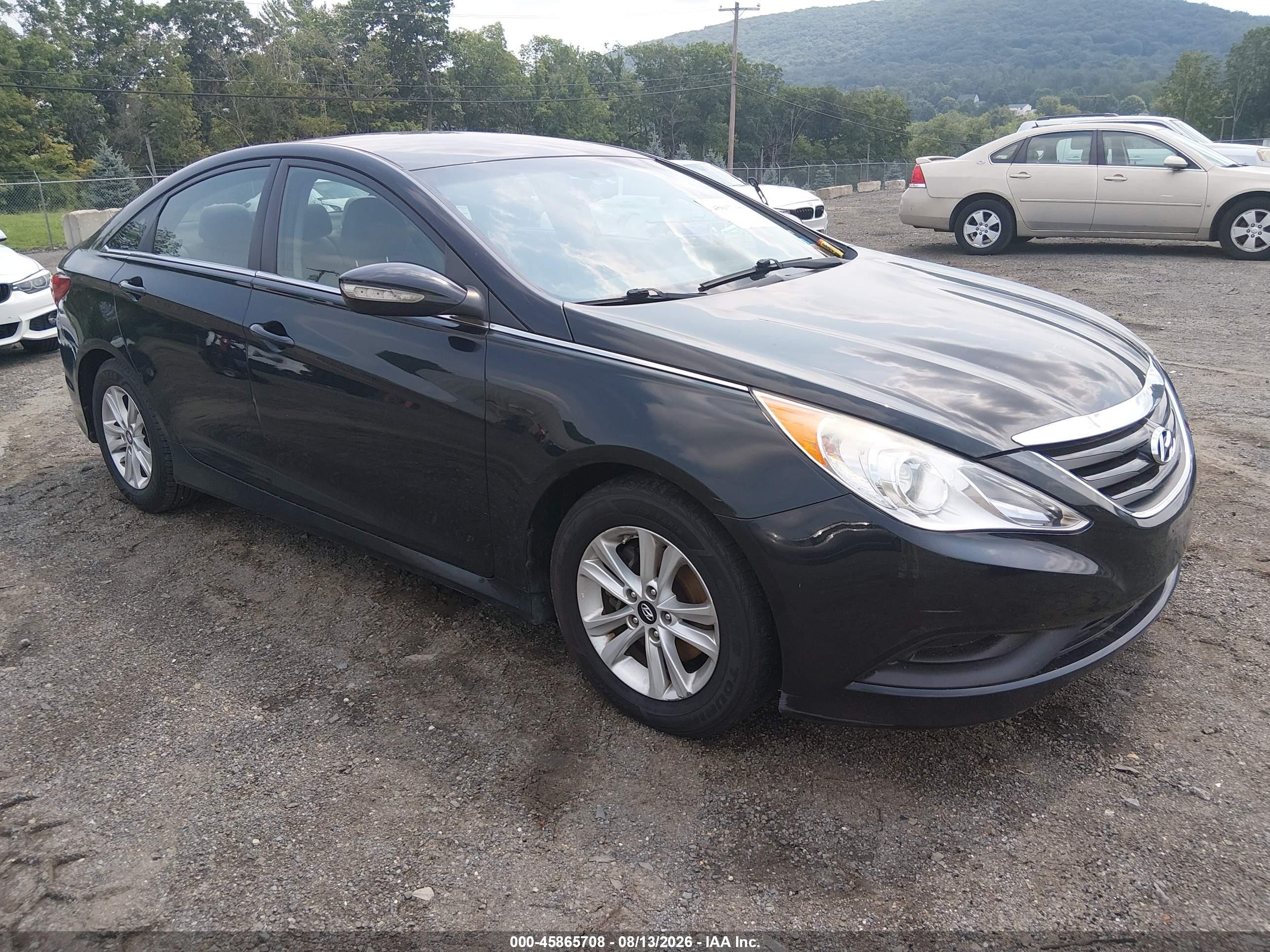 2014 Hyundai Sonata Gls Black vin: 5NPEB4AC4EH944975