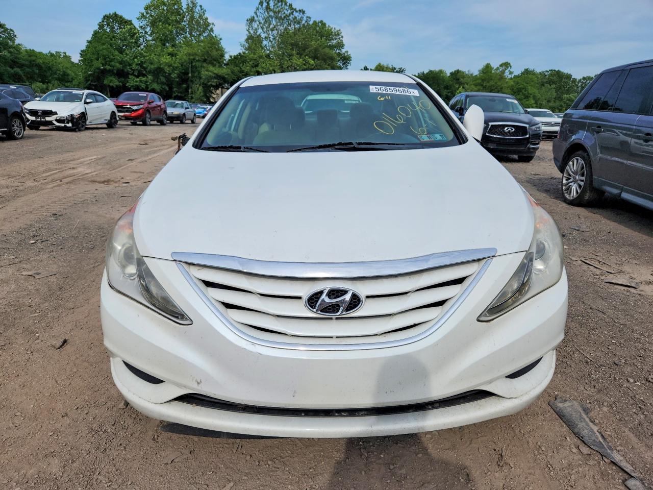 2011 Hyundai Sonata Gls Белый vin: 5NPEB4AC5BH016040