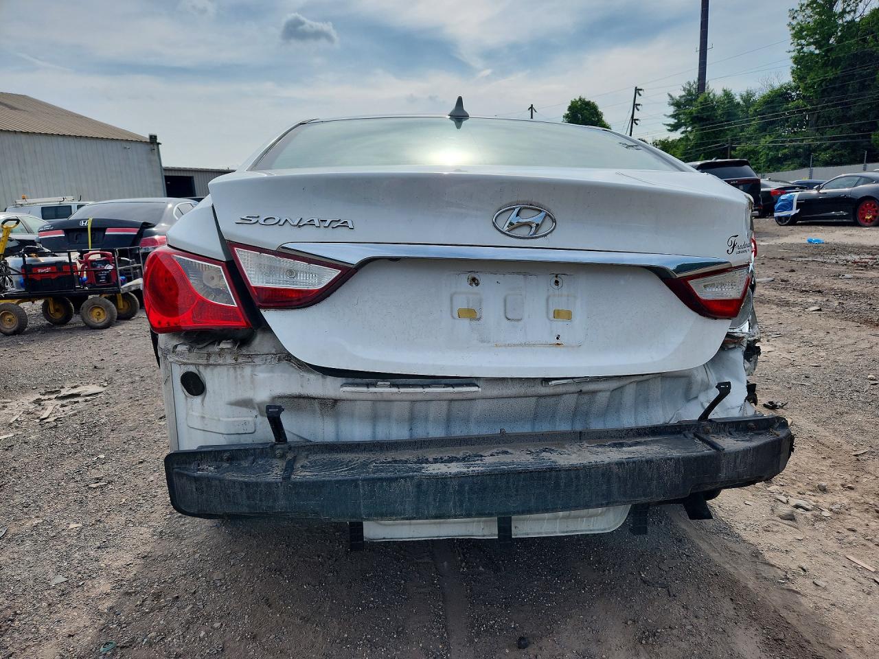 2011 Hyundai Sonata Gls Белый vin: 5NPEB4AC5BH016040