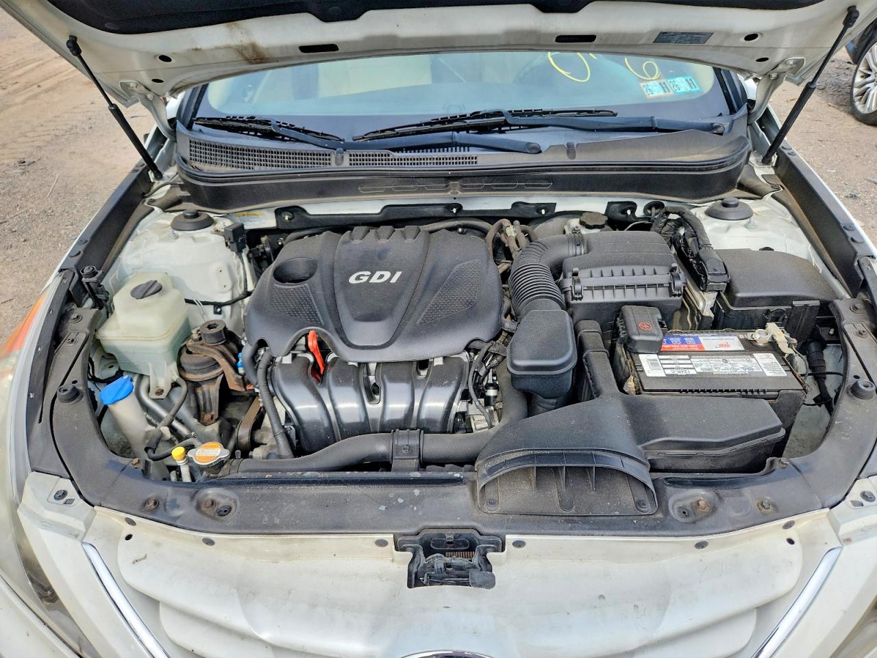 2011 Hyundai Sonata Gls Белый vin: 5NPEB4AC5BH016040