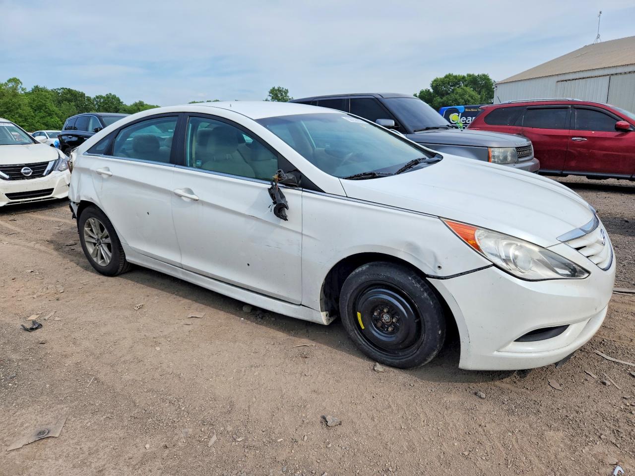 2011 Hyundai Sonata Gls Белый vin: 5NPEB4AC5BH016040