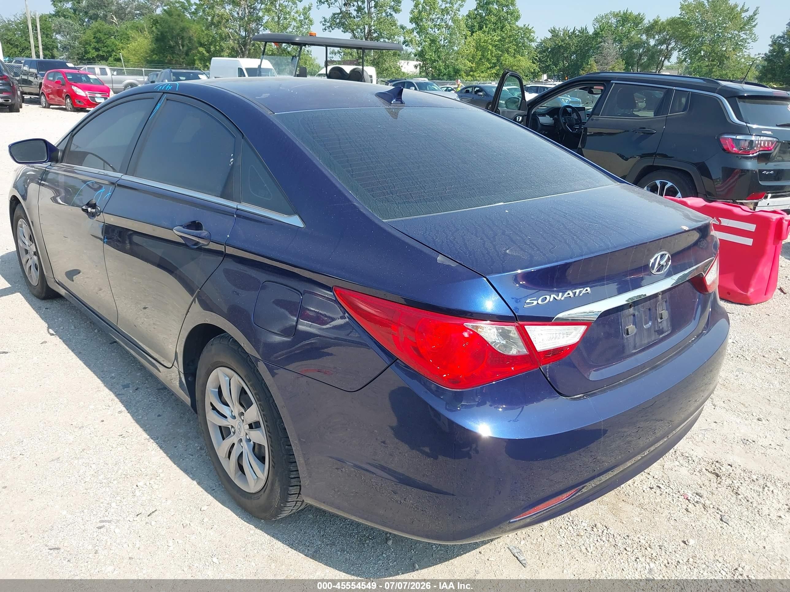 2011 Hyundai Sonata Gls Blue vin: 5NPEB4AC5BH053573