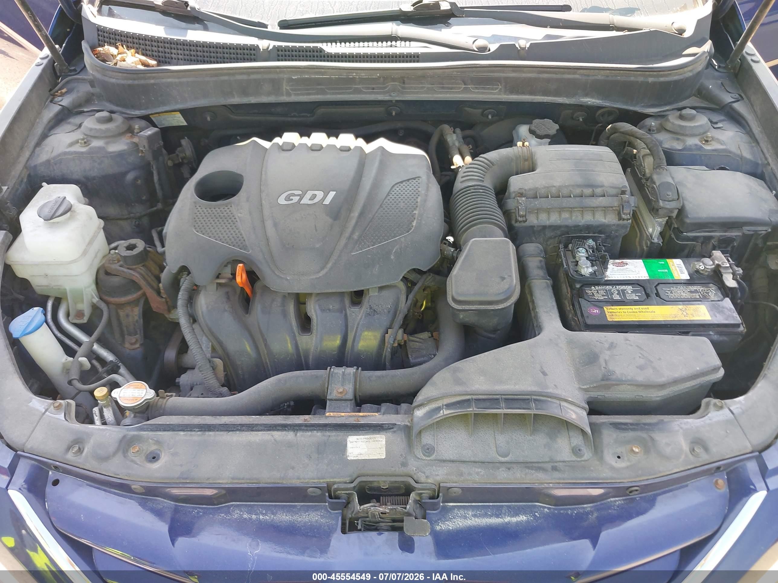 2011 Hyundai Sonata Gls Blue vin: 5NPEB4AC5BH053573