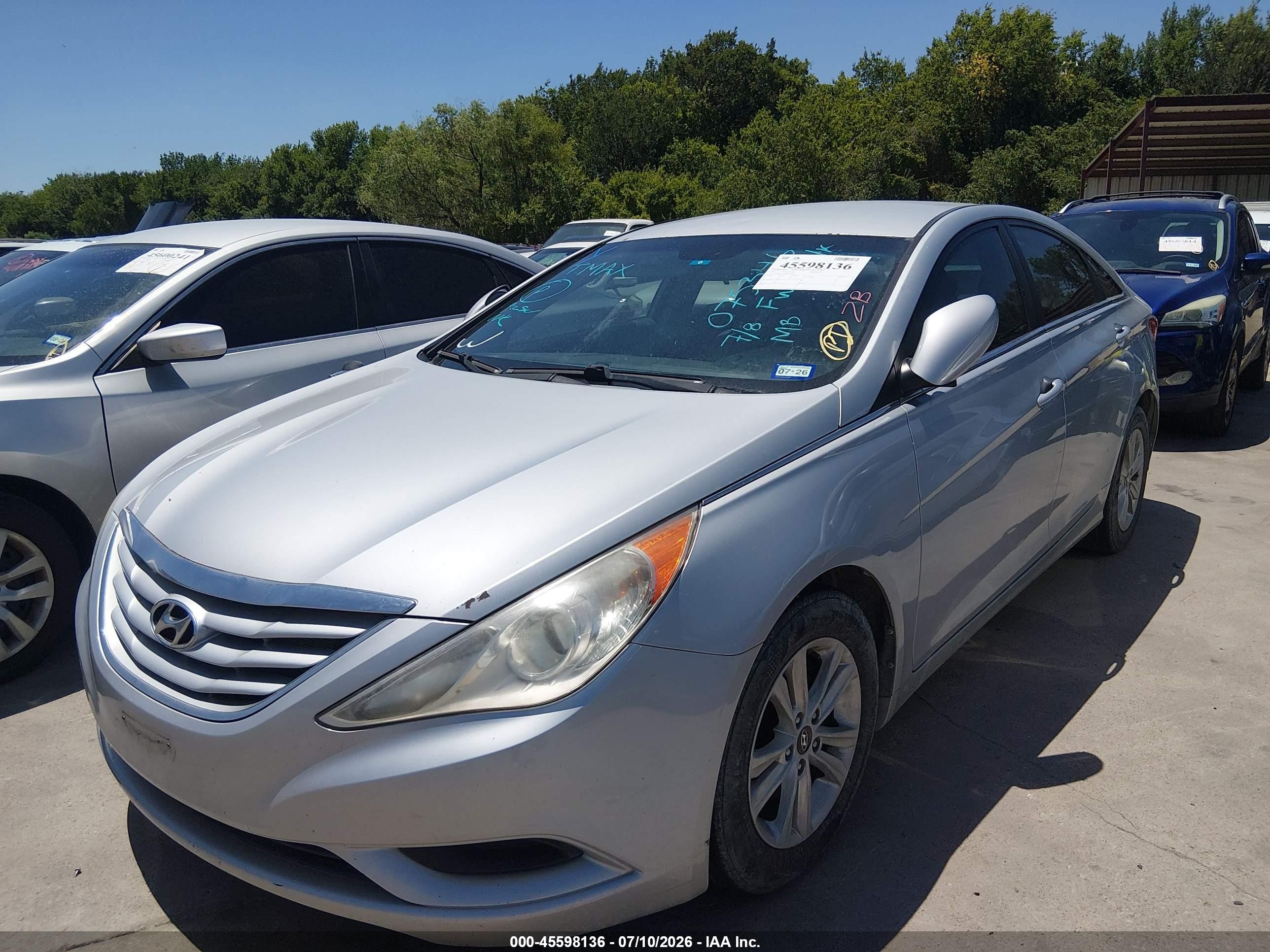 2011 Hyundai Sonata Gls Gray vin: 5NPEB4AC5BH075346