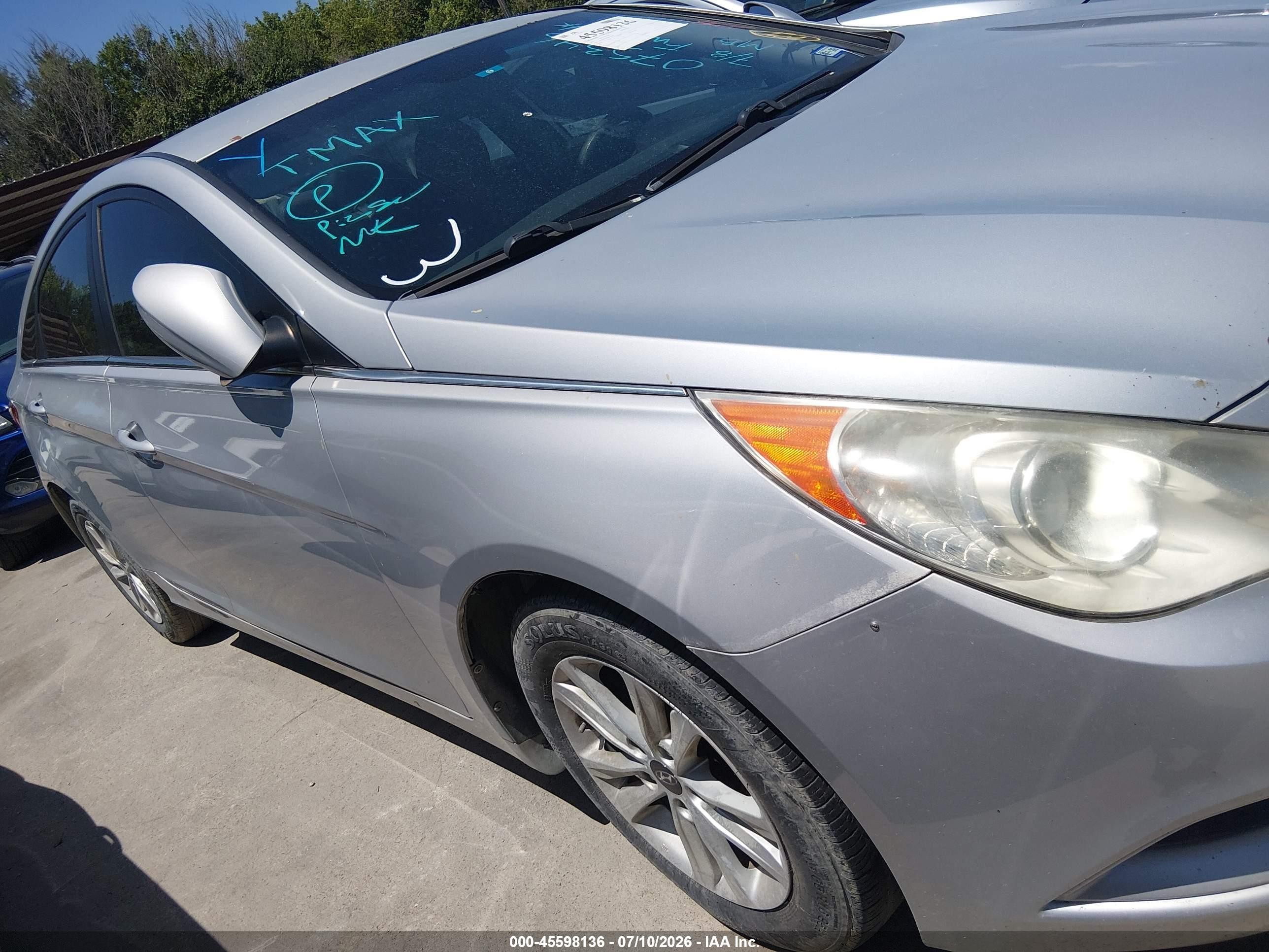 2011 Hyundai Sonata Gls Gray vin: 5NPEB4AC5BH075346
