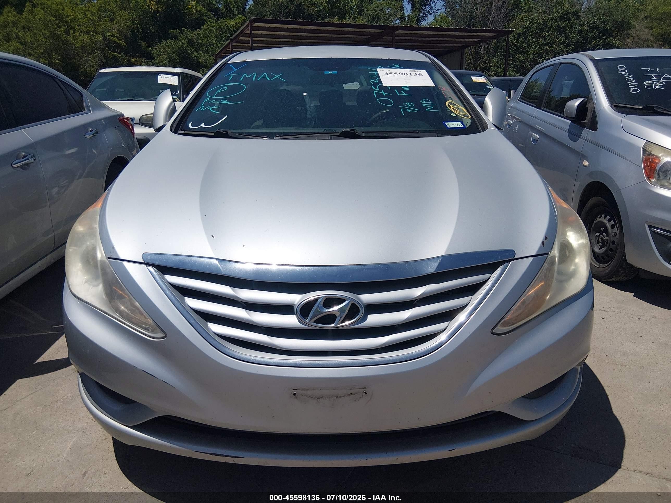 2011 Hyundai Sonata Gls Gray vin: 5NPEB4AC5BH075346