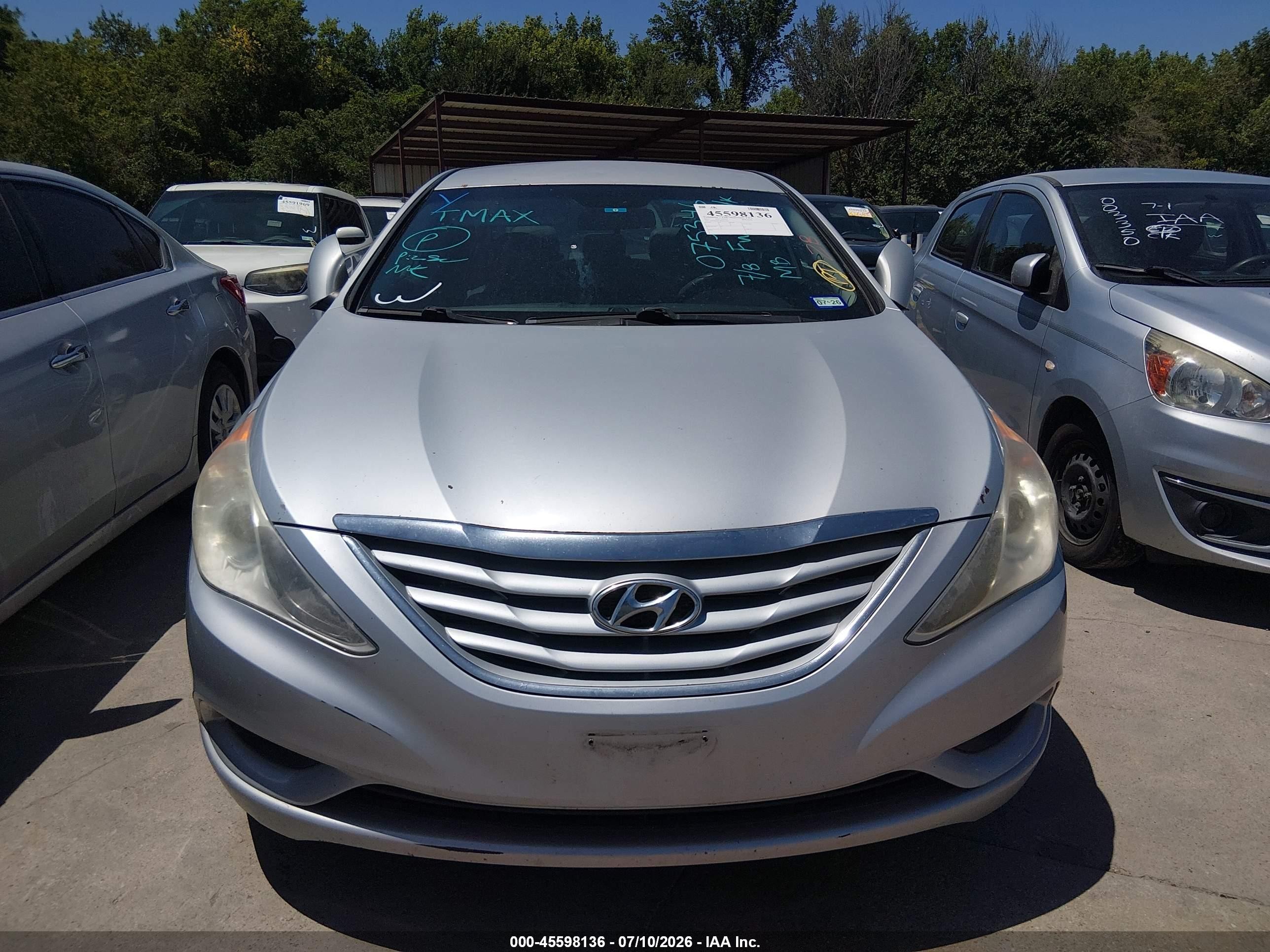 2011 Hyundai Sonata Gls Gray vin: 5NPEB4AC5BH075346