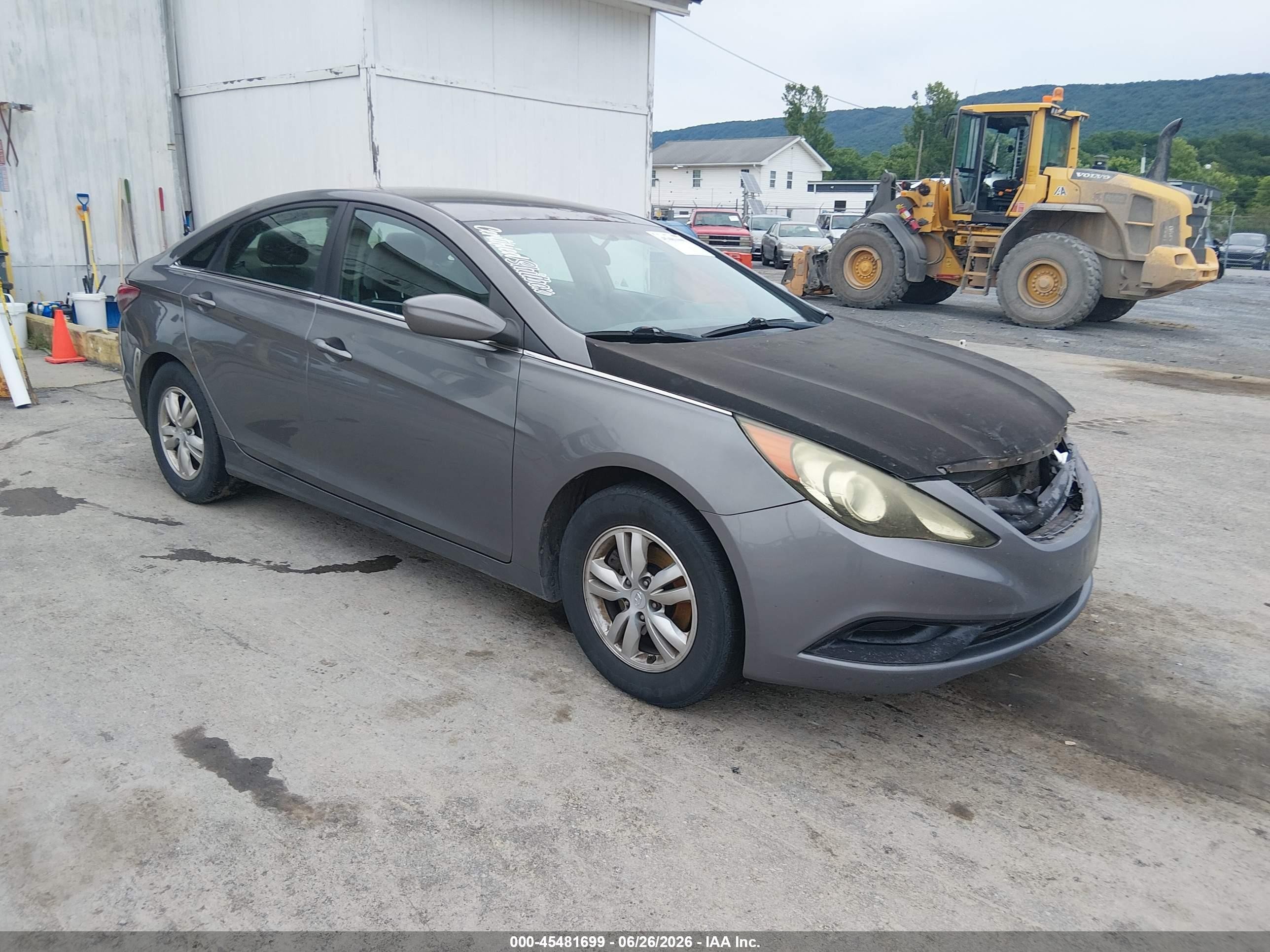 2011 Hyundai Sonata Gls Gray vin: 5NPEB4AC5BH092874