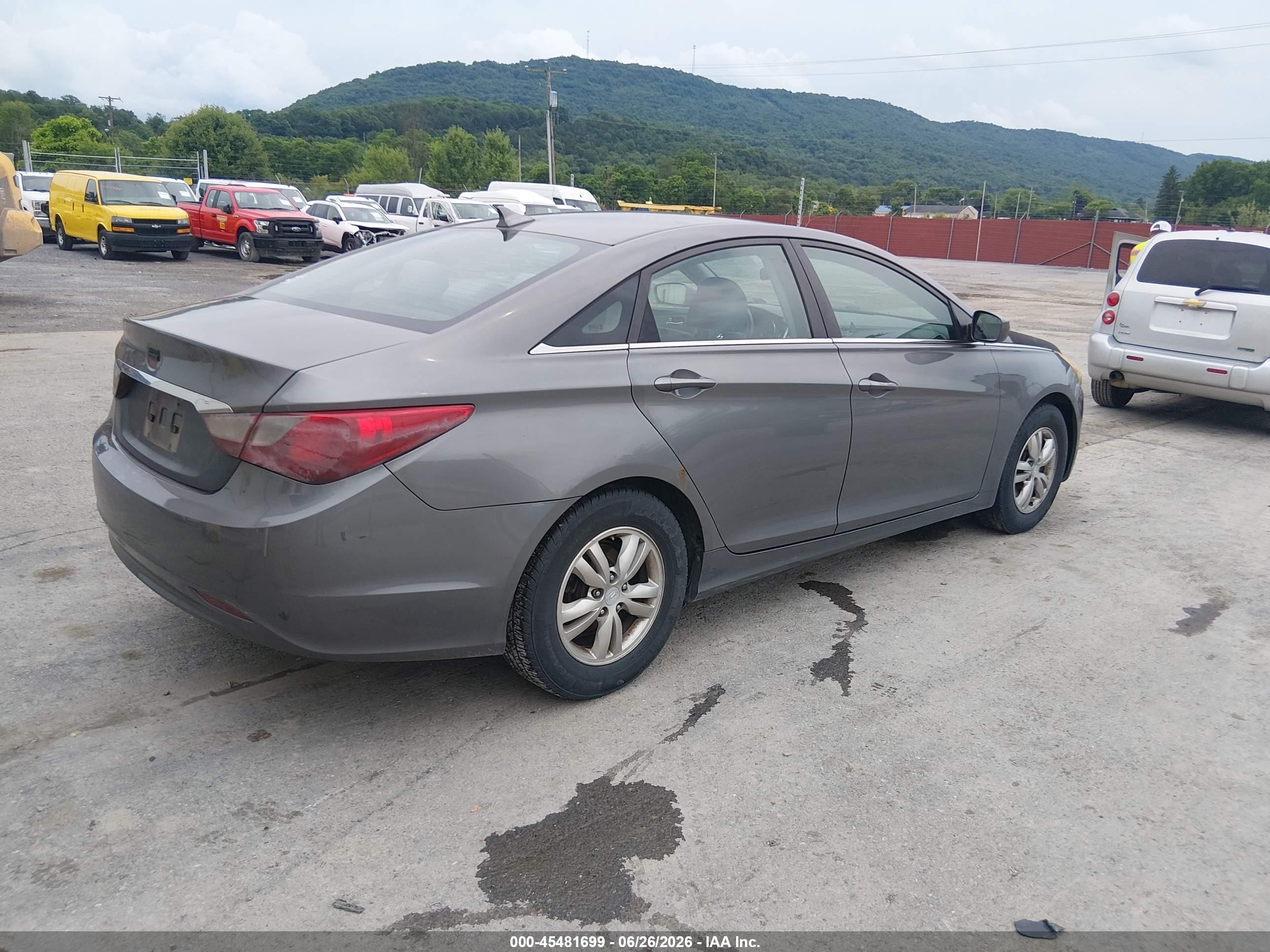 2011 Hyundai Sonata Gls Gray vin: 5NPEB4AC5BH092874
