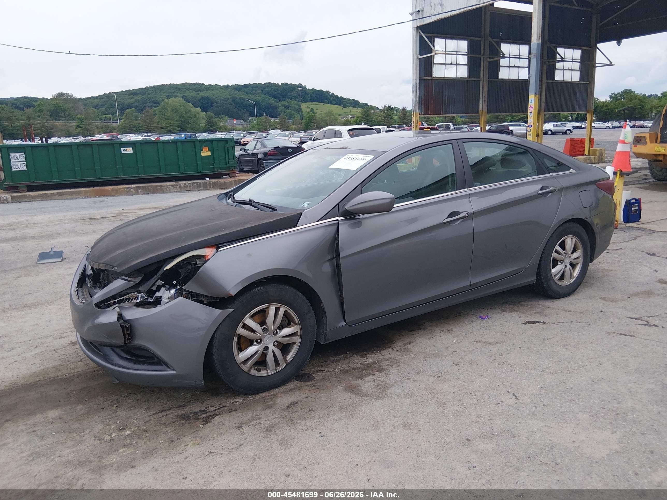 2011 Hyundai Sonata Gls Gray vin: 5NPEB4AC5BH092874