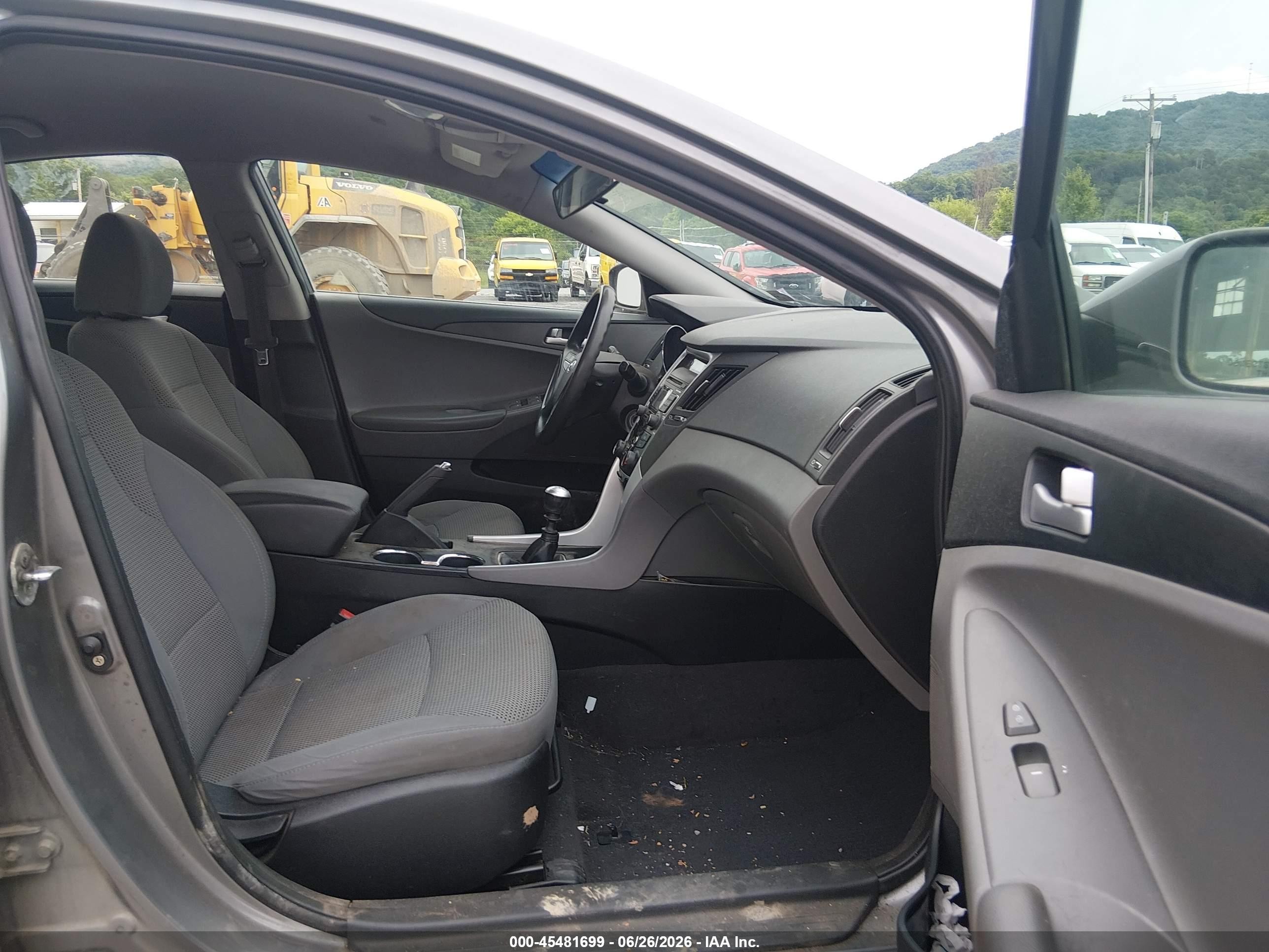 2011 Hyundai Sonata Gls Gray vin: 5NPEB4AC5BH092874