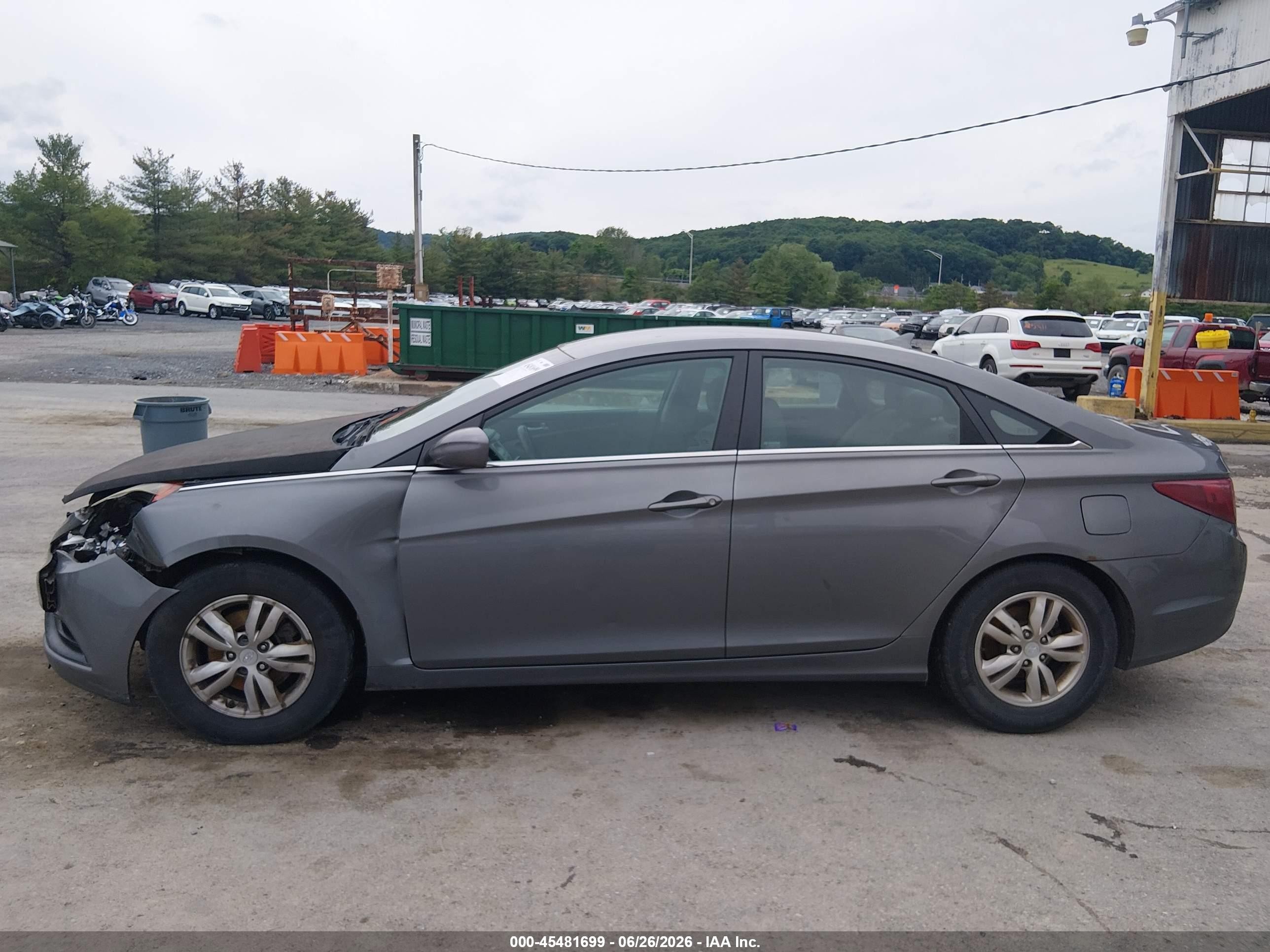2011 Hyundai Sonata Gls Gray vin: 5NPEB4AC5BH092874