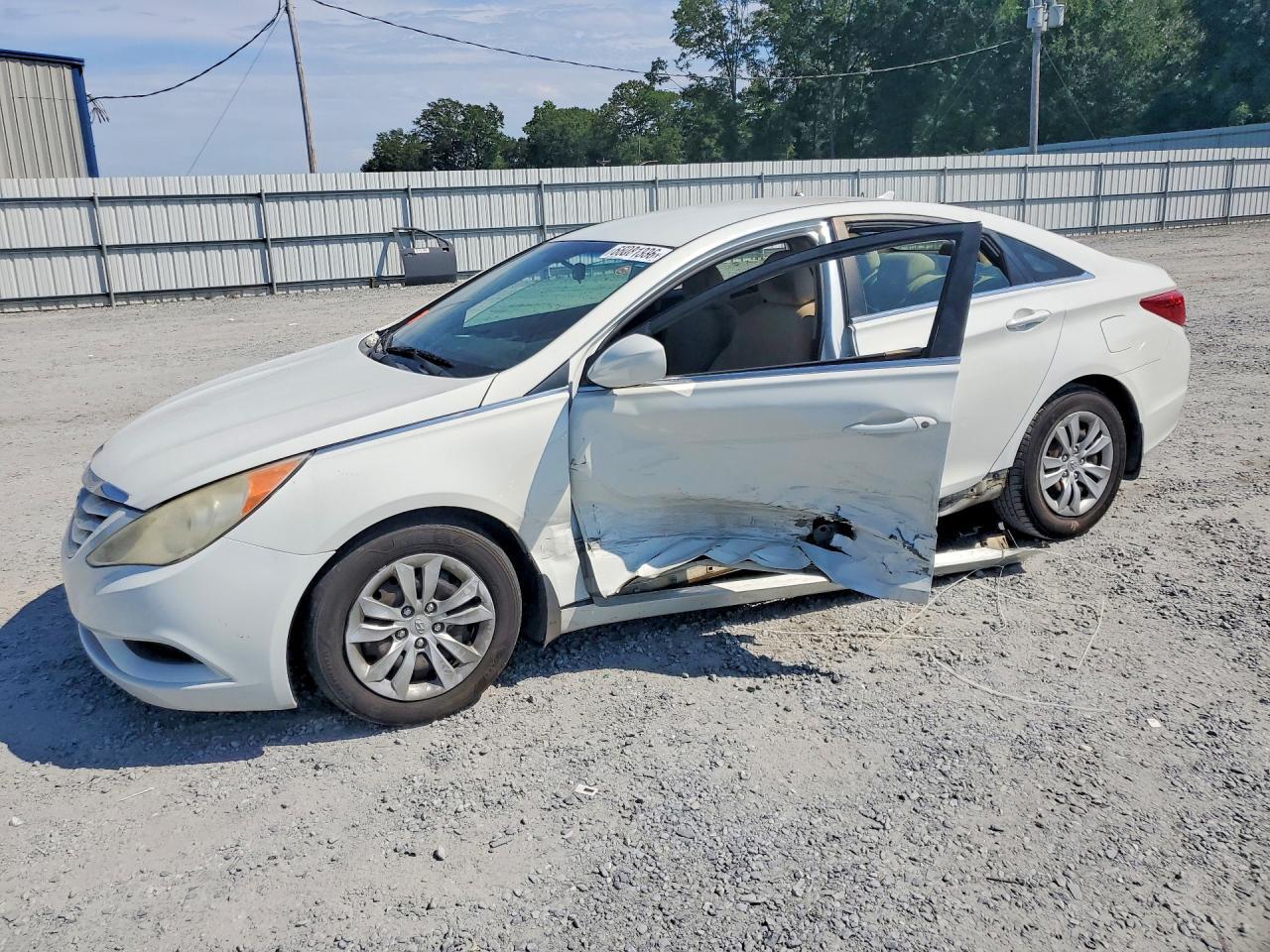2011 Hyundai Sonata Gls White vin: 5NPEB4AC5BH110080