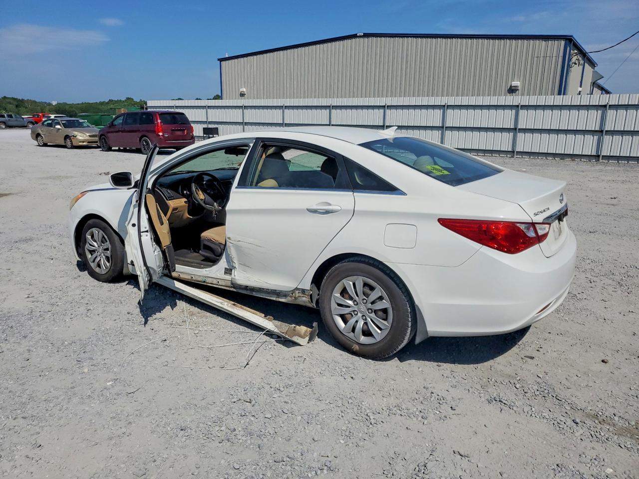2011 Hyundai Sonata Gls White vin: 5NPEB4AC5BH110080