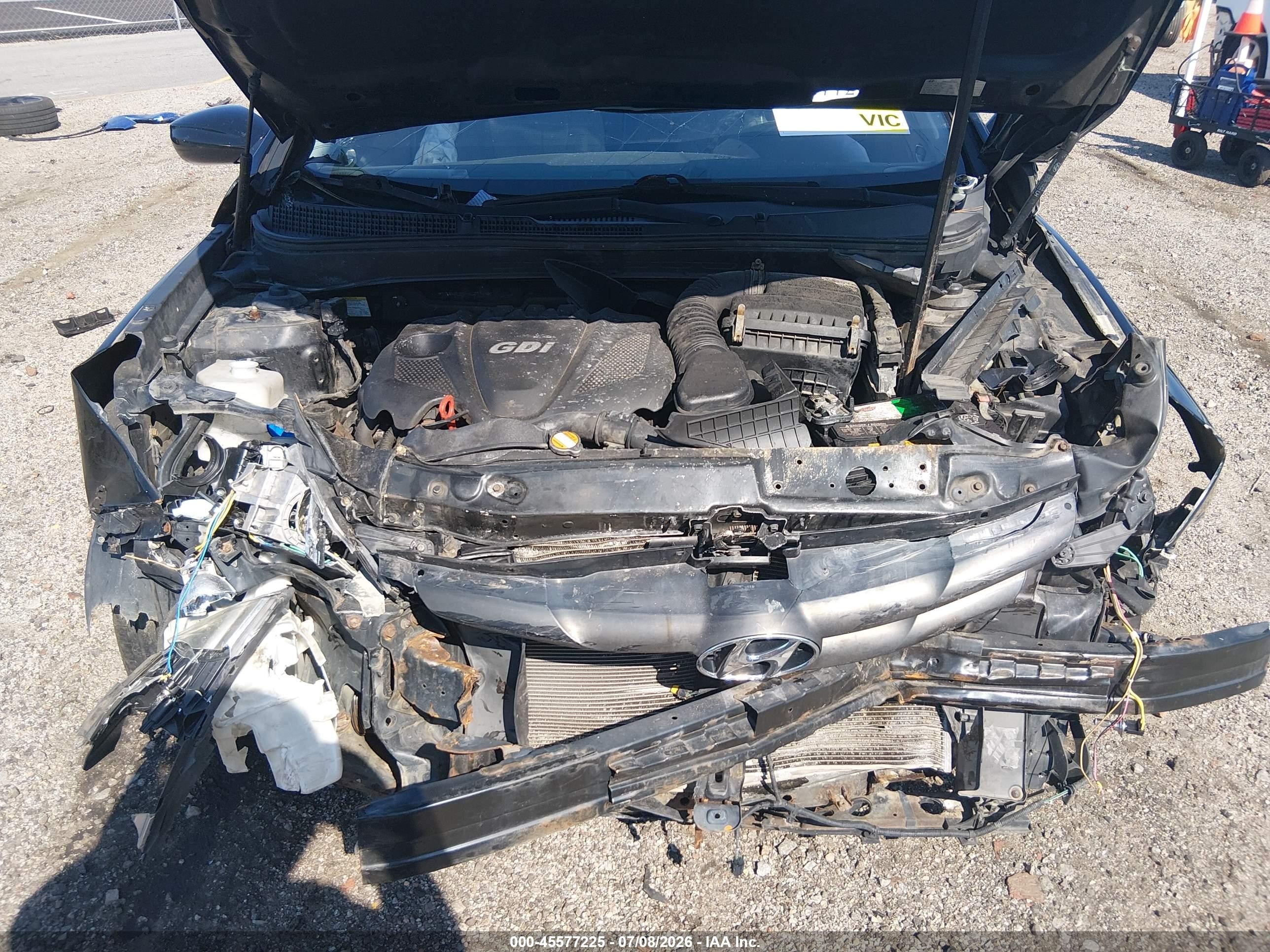 2011 Hyundai Sonata Gls Black vin: 5NPEB4AC5BH121886