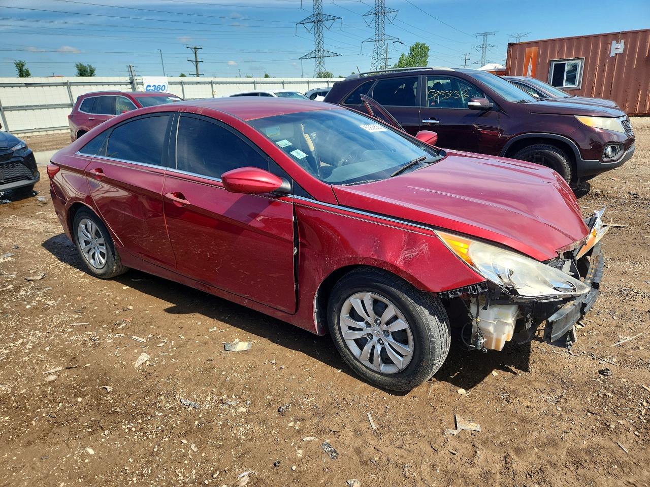 2011 Hyundai Sonata Gls Red vin: 5NPEB4AC5BH128224