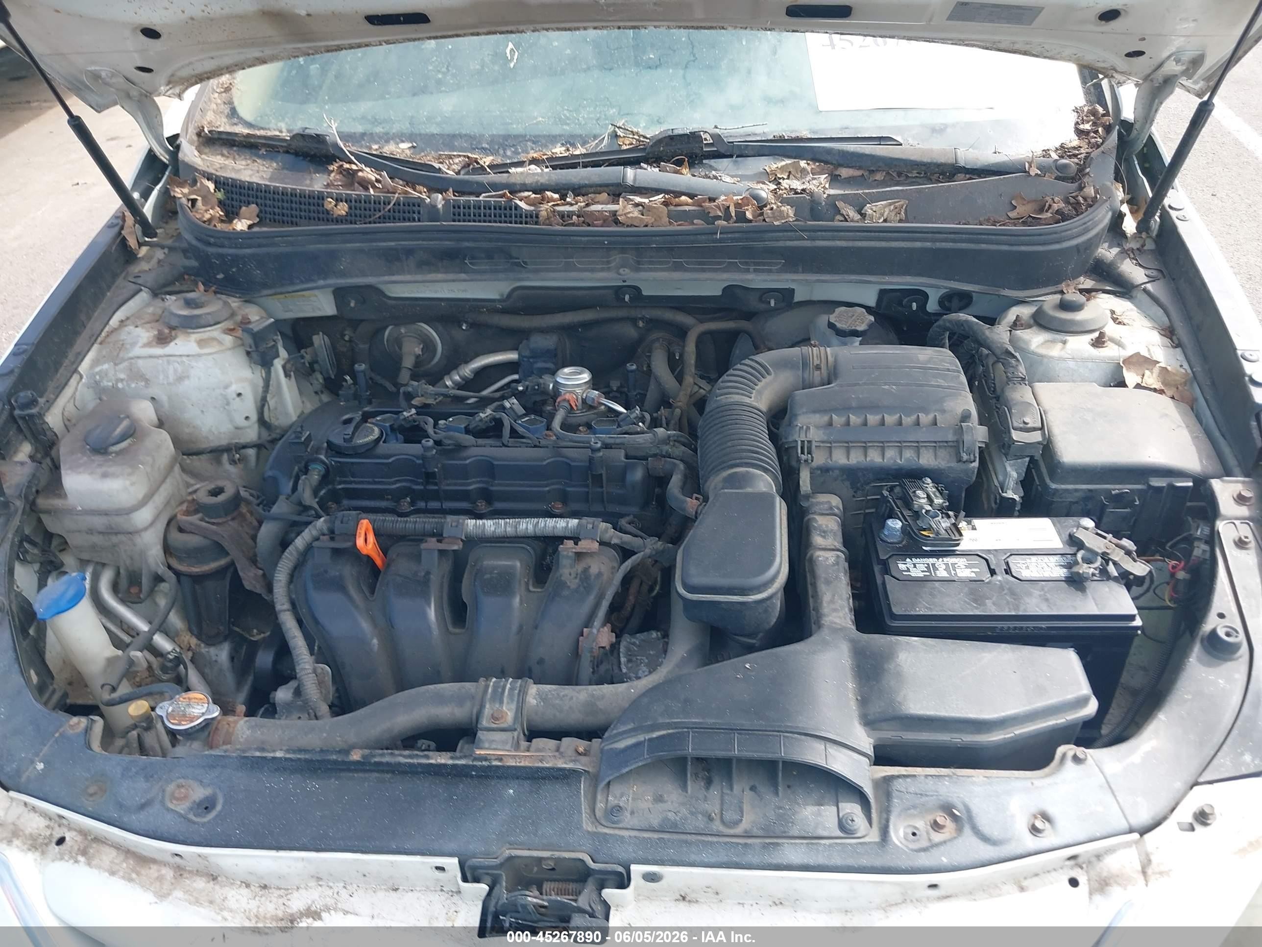 2011 Hyundai Sonata Gls Белый vin: 5NPEB4AC5BH128398