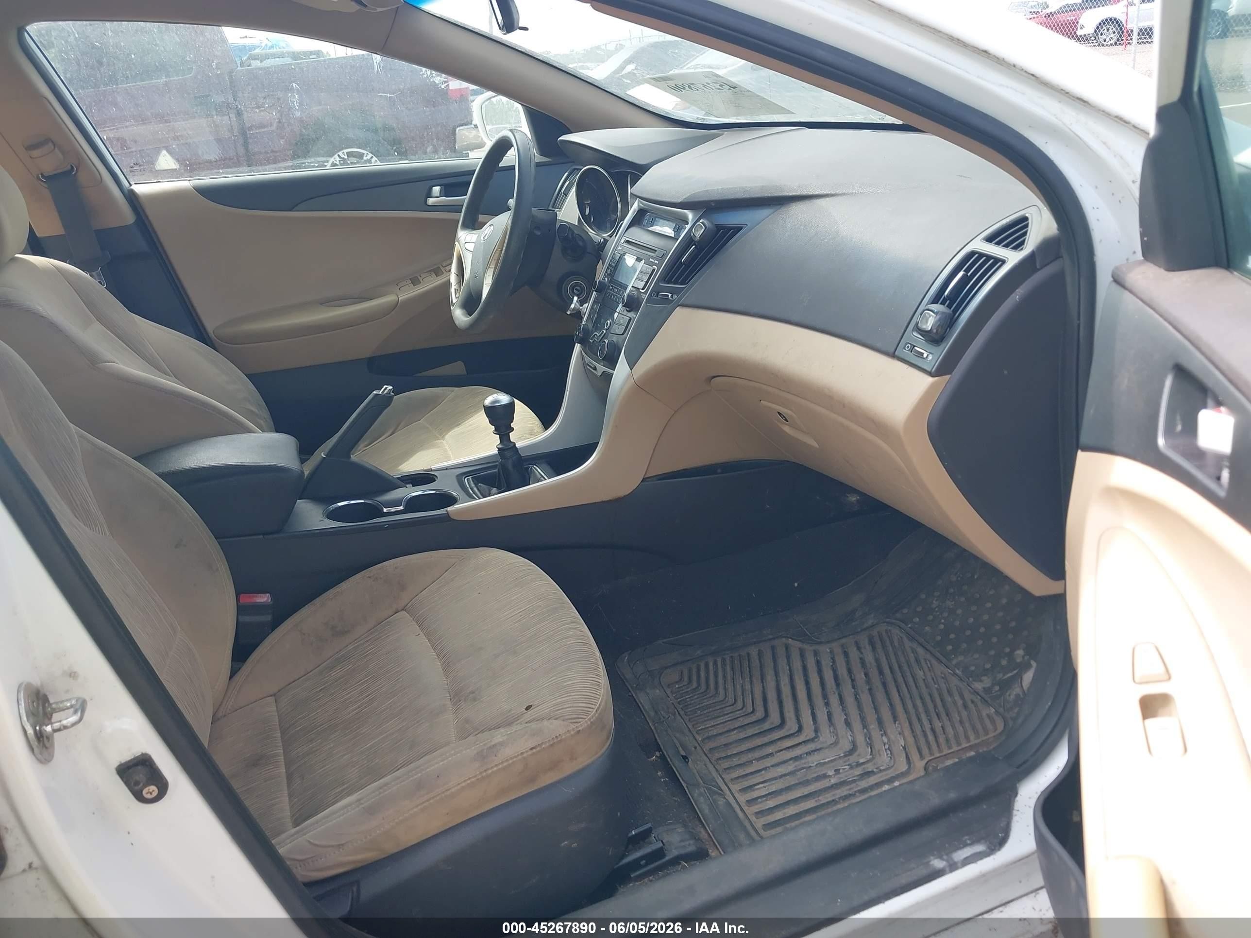 2011 Hyundai Sonata Gls Белый vin: 5NPEB4AC5BH128398