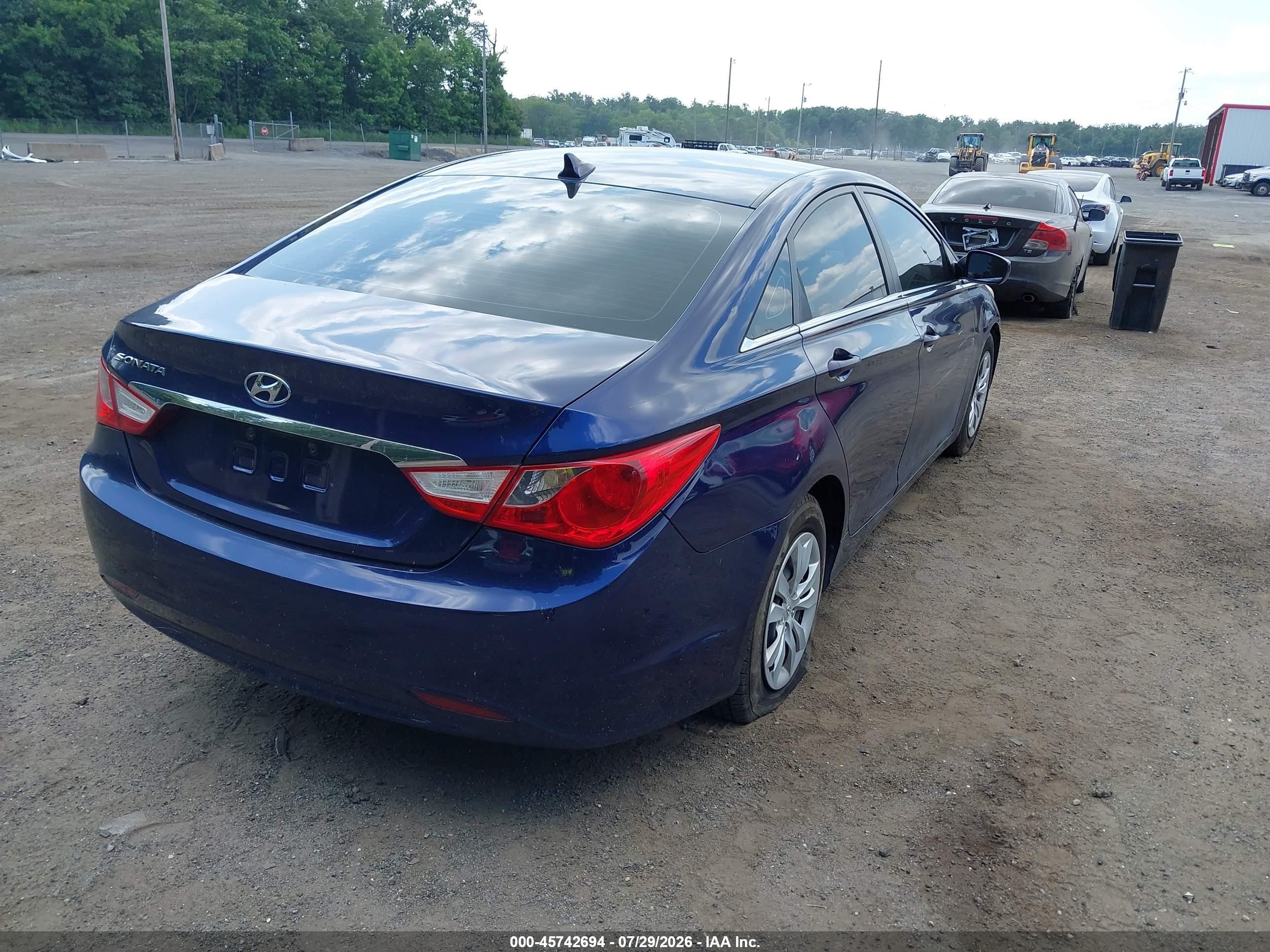 2011 Hyundai Sonata Gls Blue vin: 5NPEB4AC5BH139014