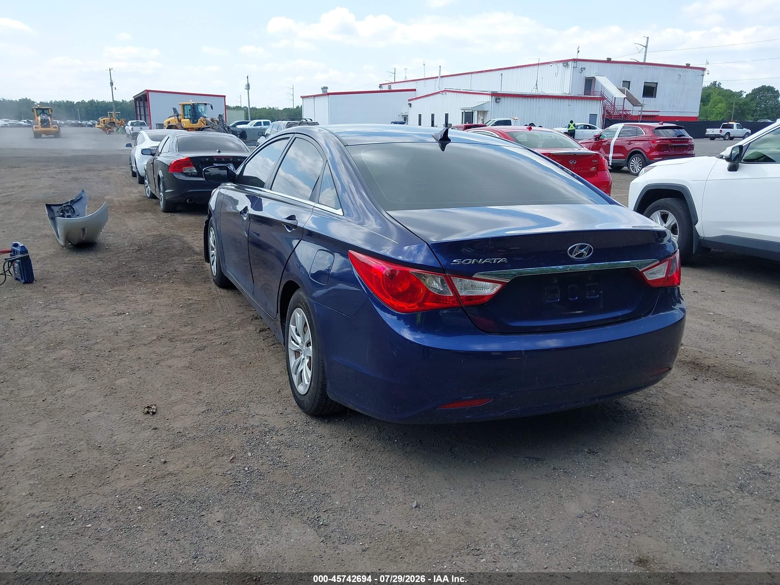 2011 Hyundai Sonata Gls Blue vin: 5NPEB4AC5BH139014