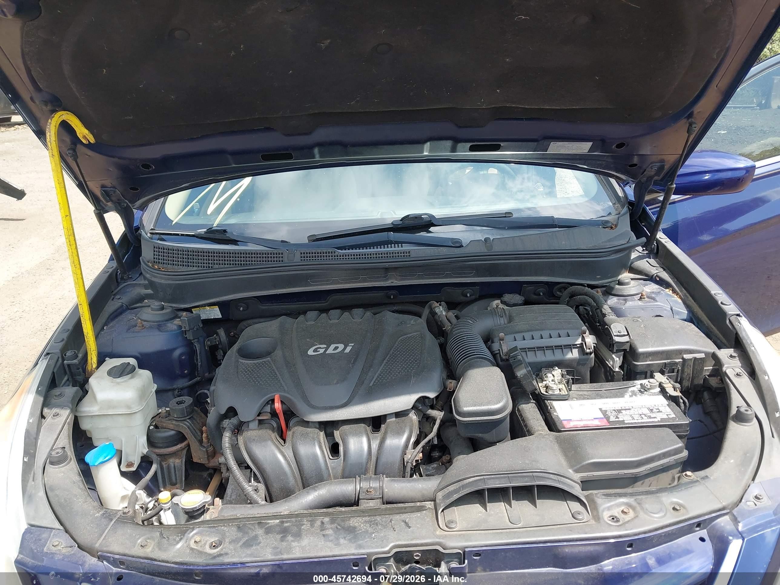 2011 Hyundai Sonata Gls Blue vin: 5NPEB4AC5BH139014