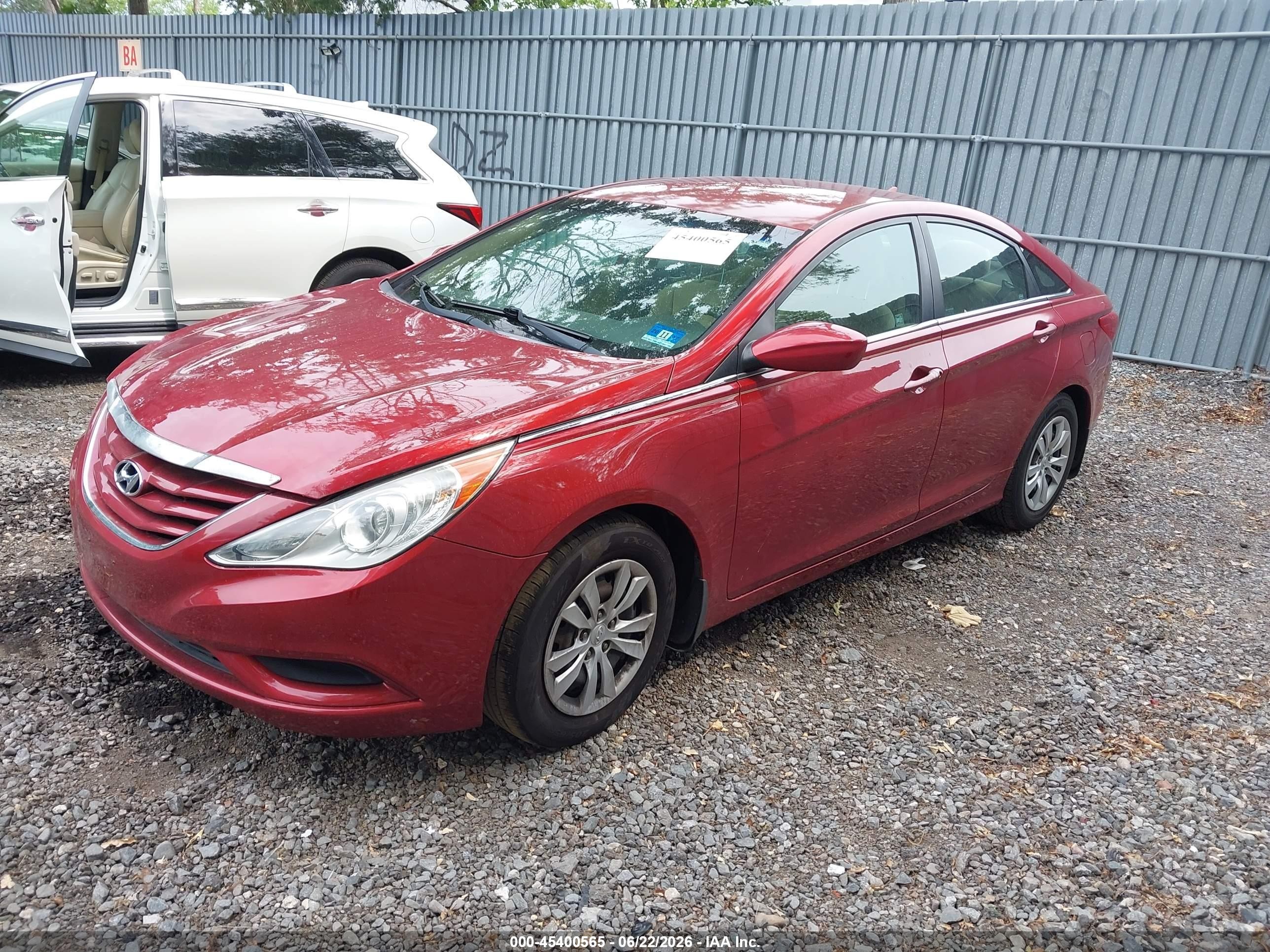 2011 Hyundai Sonata Gls Красный vin: 5NPEB4AC5BH146402