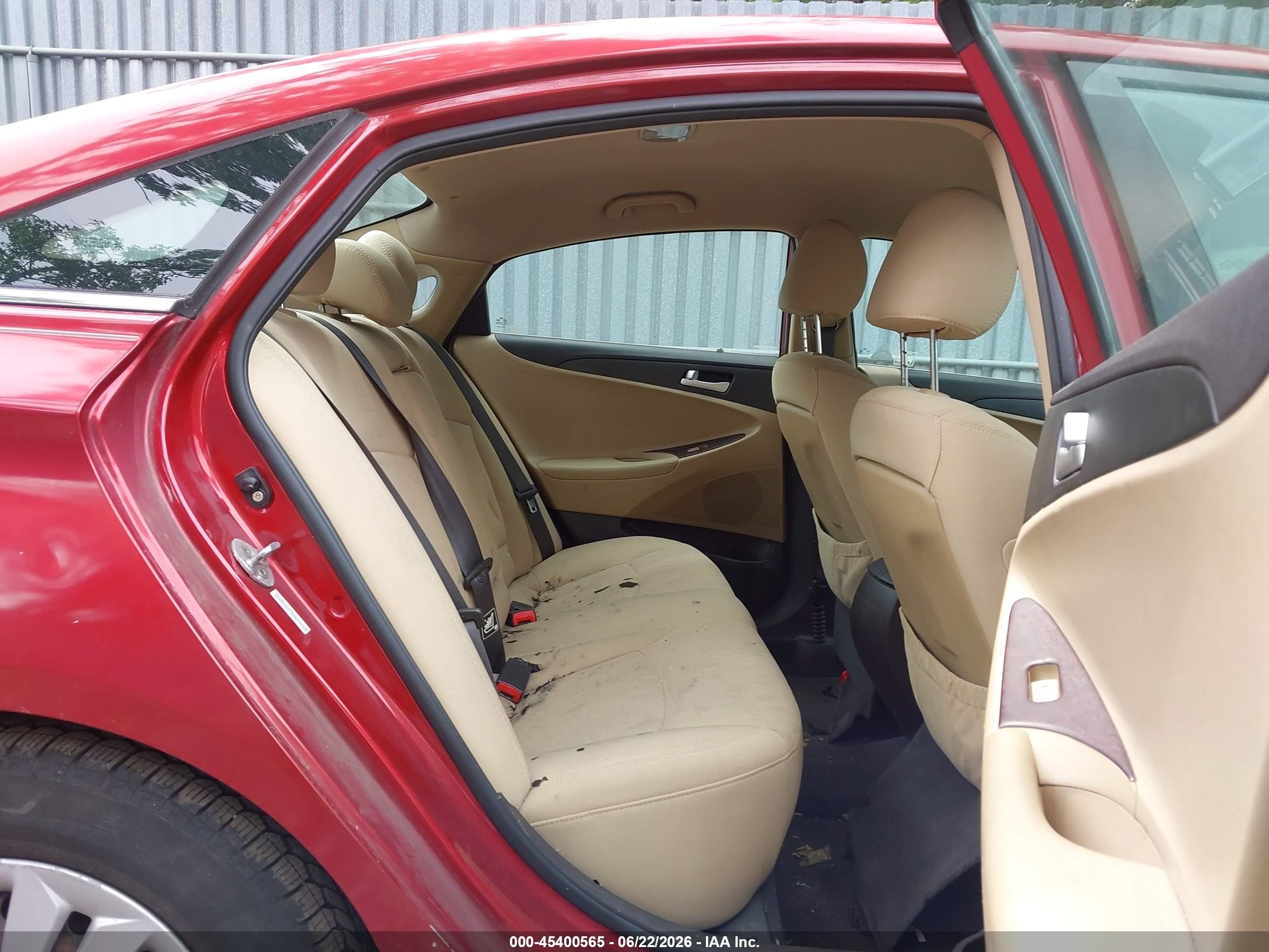 2011 Hyundai Sonata Gls Красный vin: 5NPEB4AC5BH146402
