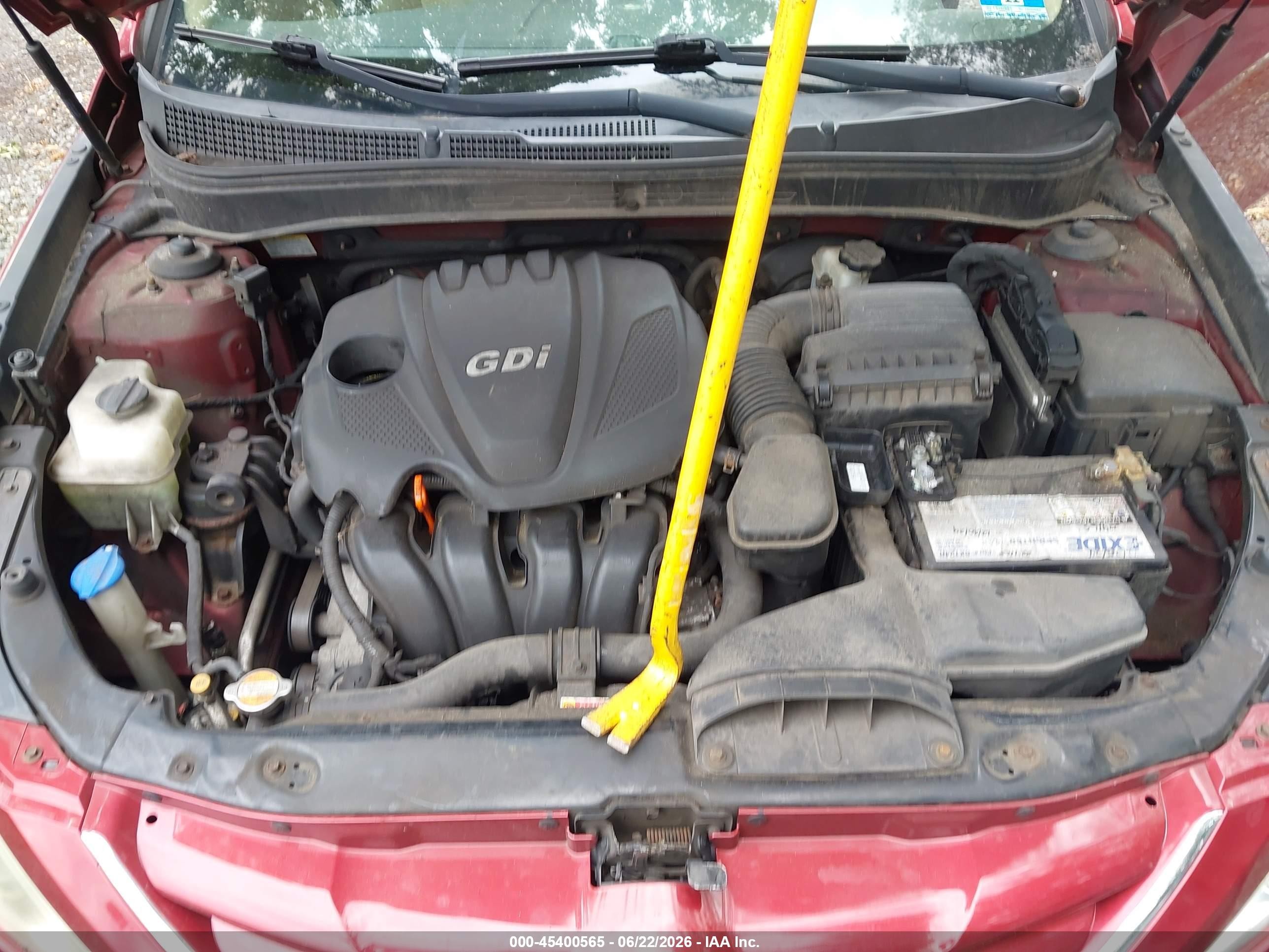 2011 Hyundai Sonata Gls Красный vin: 5NPEB4AC5BH146402