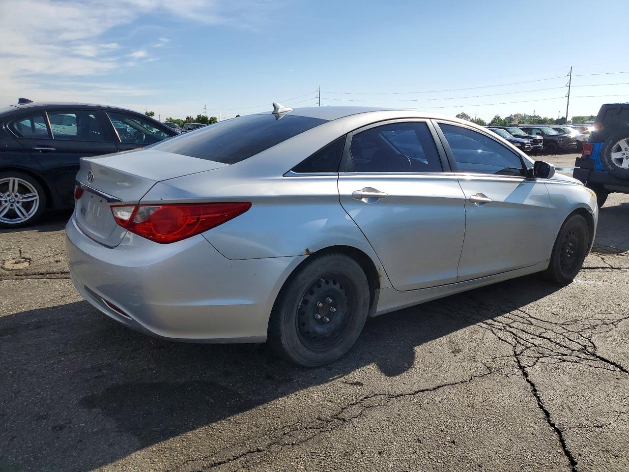 2011 Hyundai Sonata Gls Silver vin: 5NPEB4AC5BH155391
