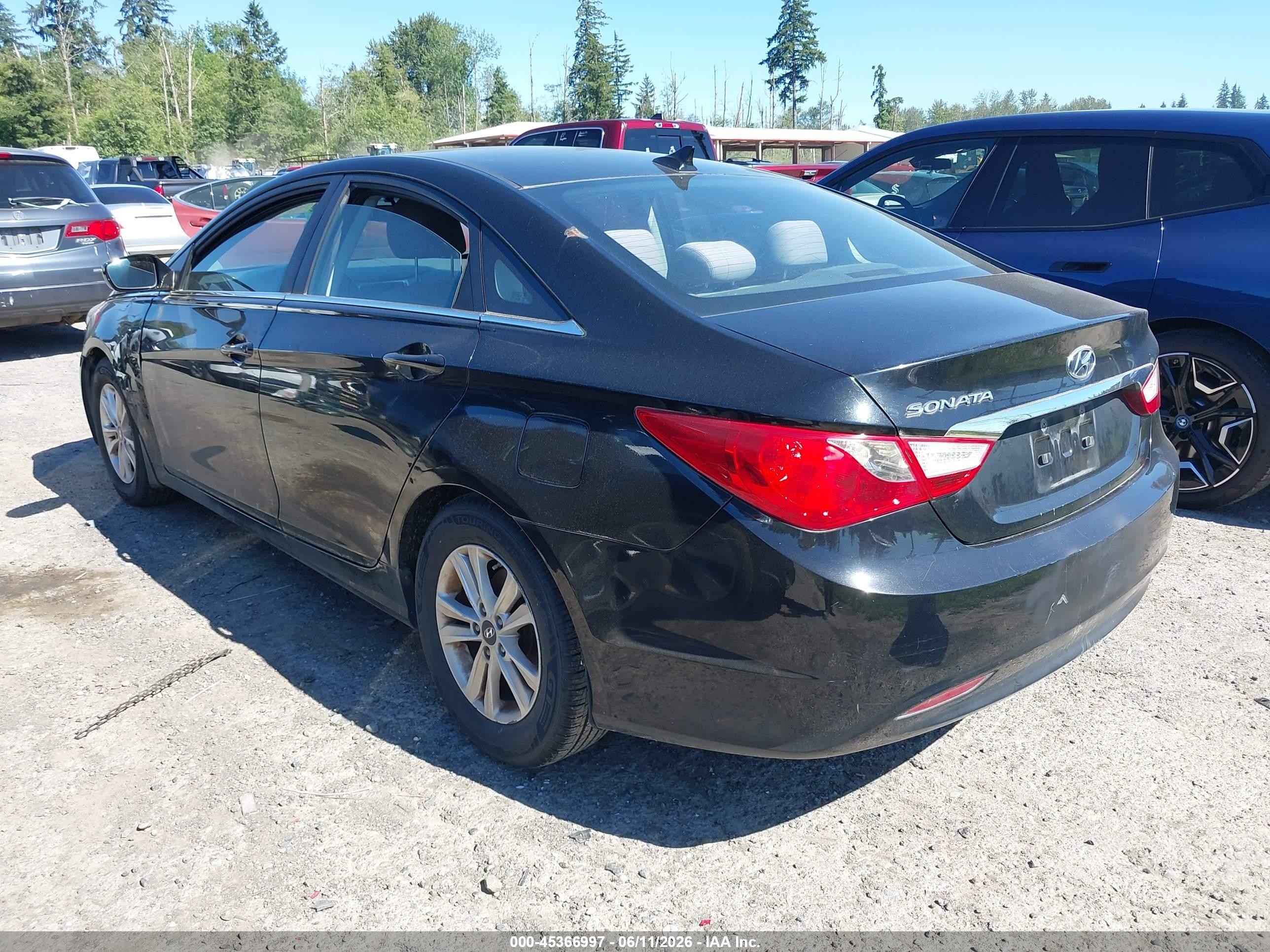 2011 Hyundai Sonata Gls Black vin: 5NPEB4AC5BH165810