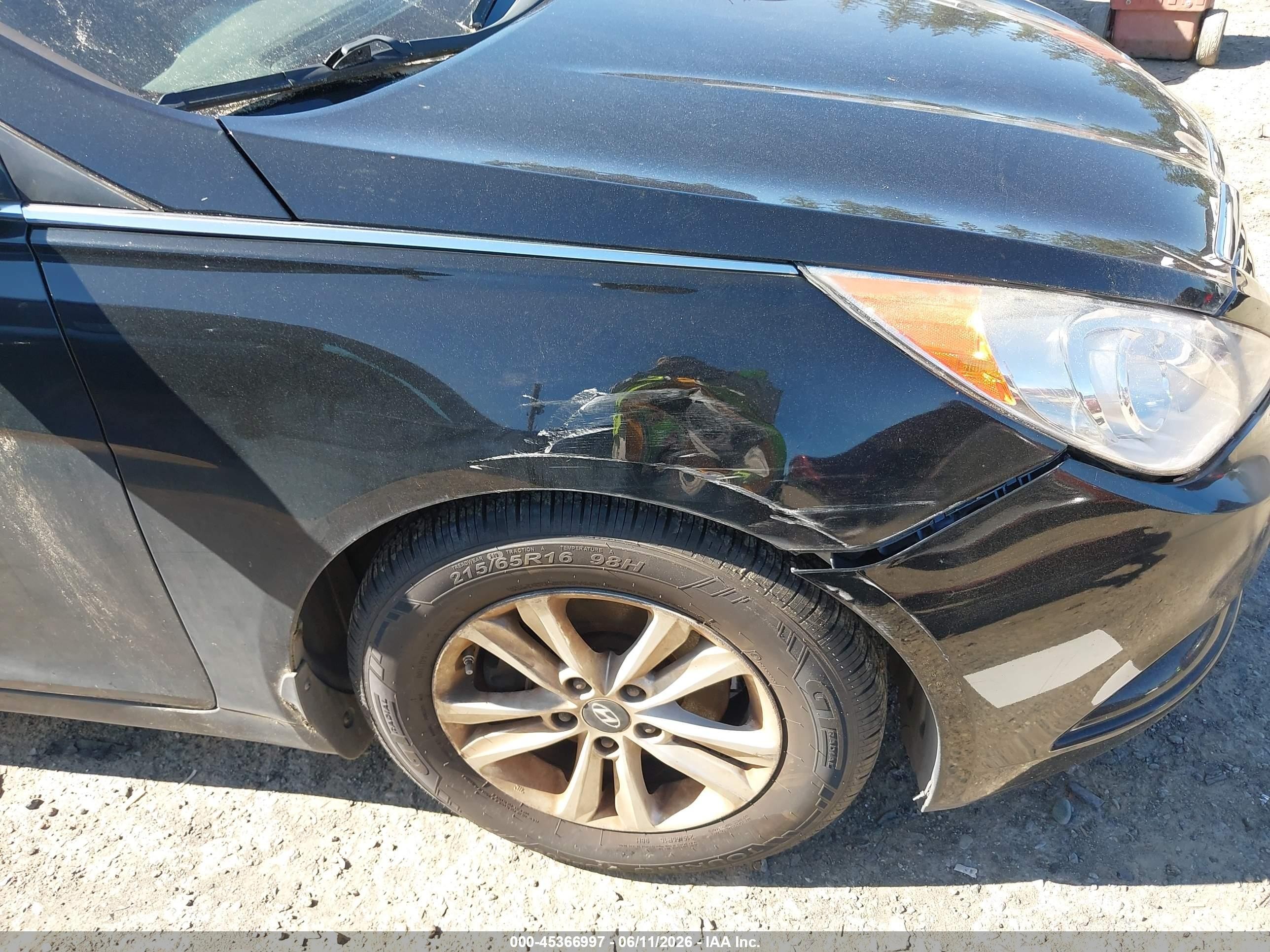 2011 Hyundai Sonata Gls Black vin: 5NPEB4AC5BH165810