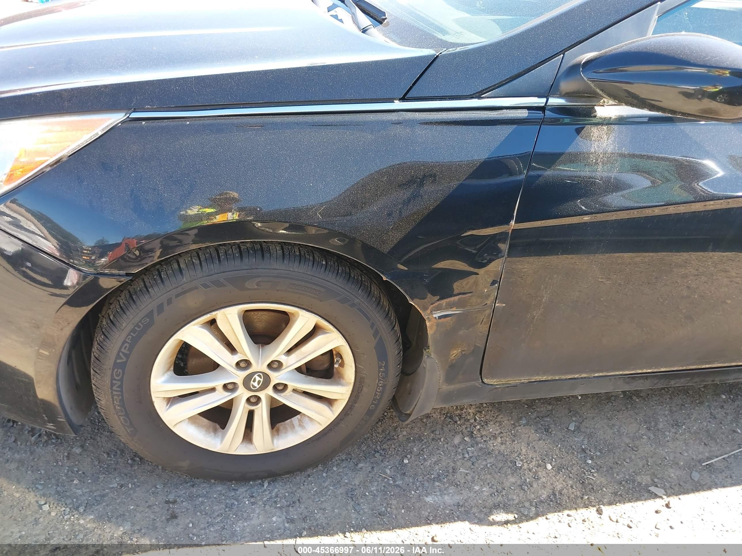 2011 Hyundai Sonata Gls Black vin: 5NPEB4AC5BH165810