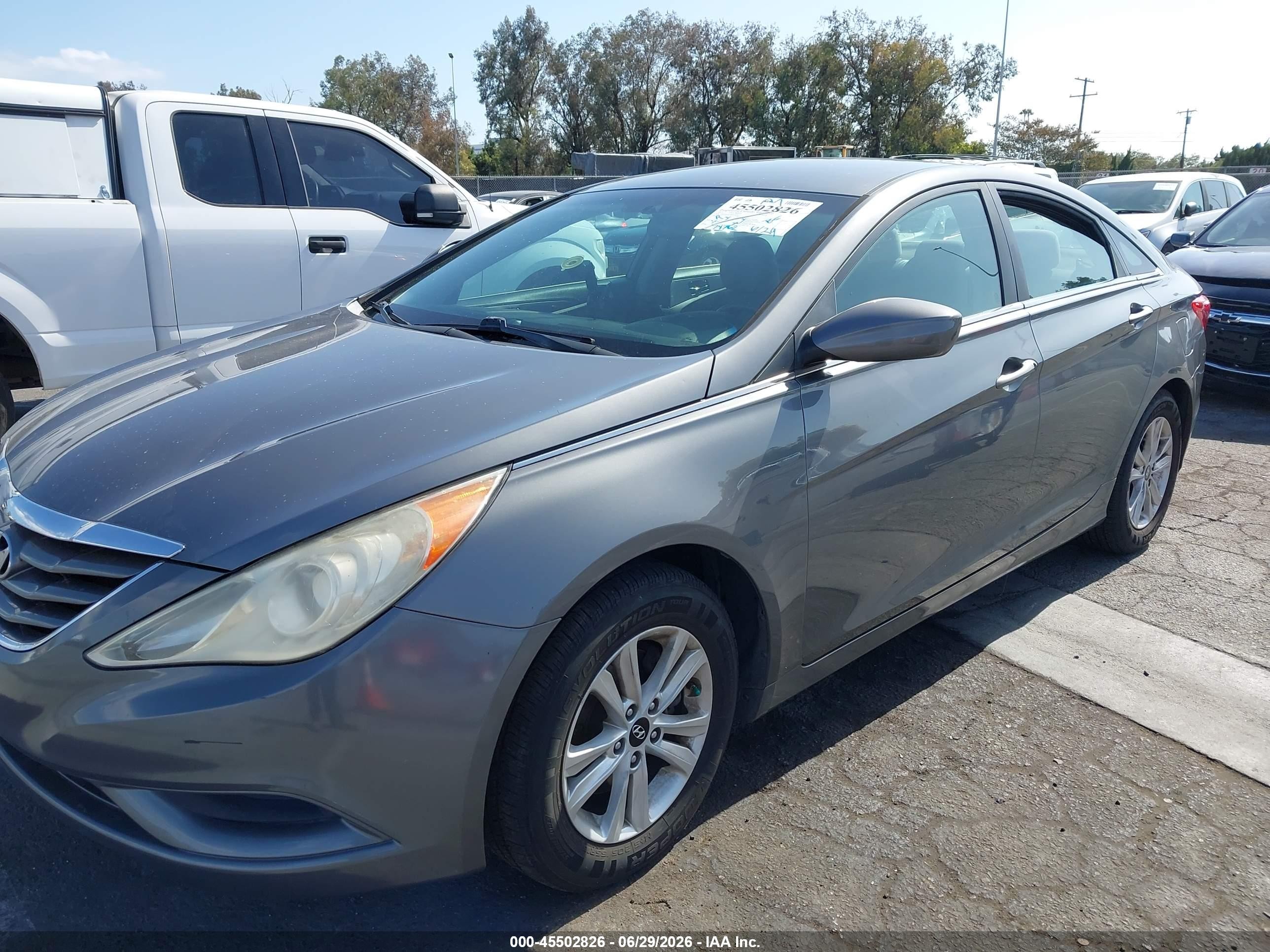 2011 Hyundai Sonata Gls Gray vin: 5NPEB4AC5BH178282