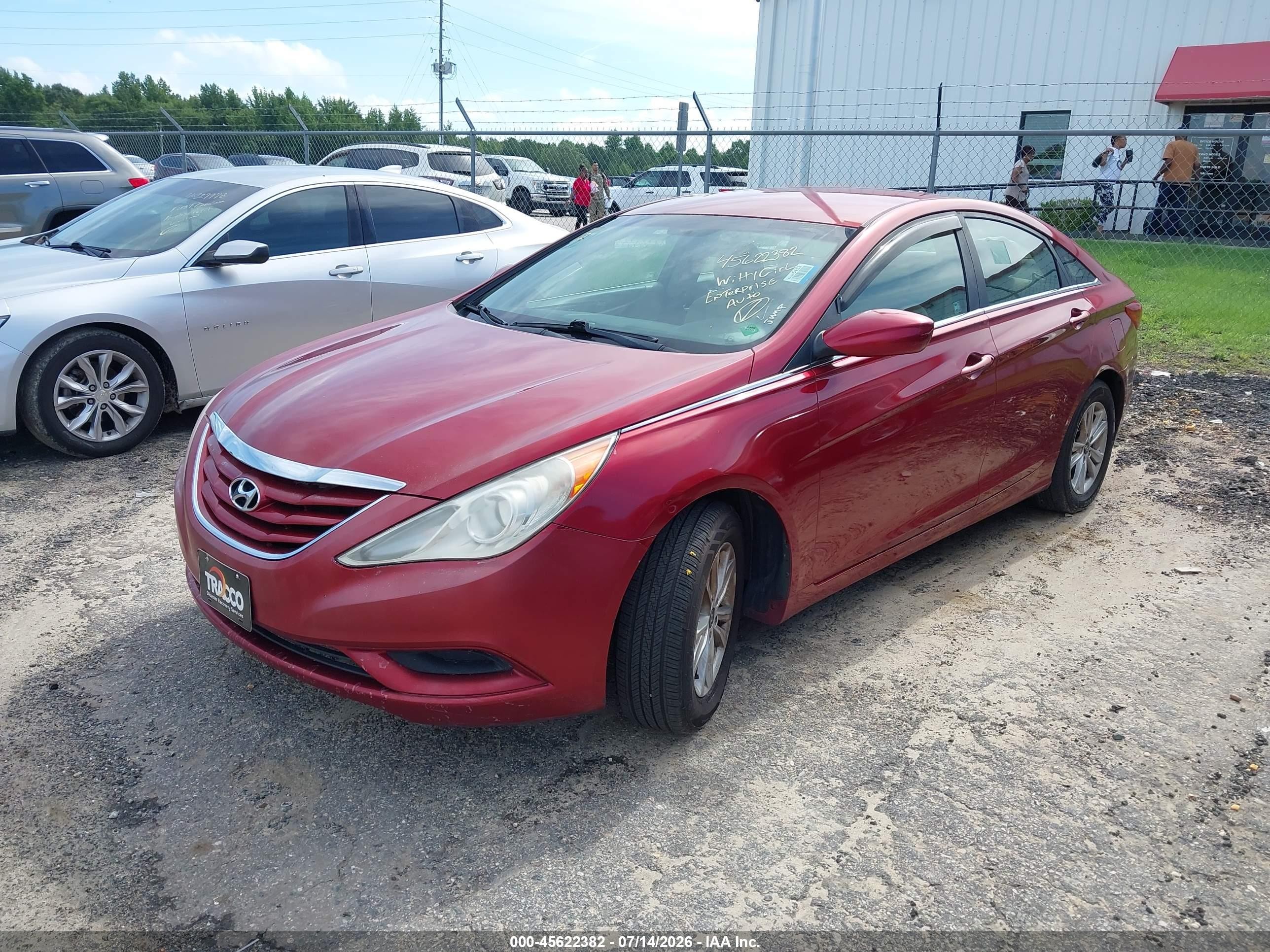2011 Hyundai Sonata Gls Red vin: 5NPEB4AC5BH201849