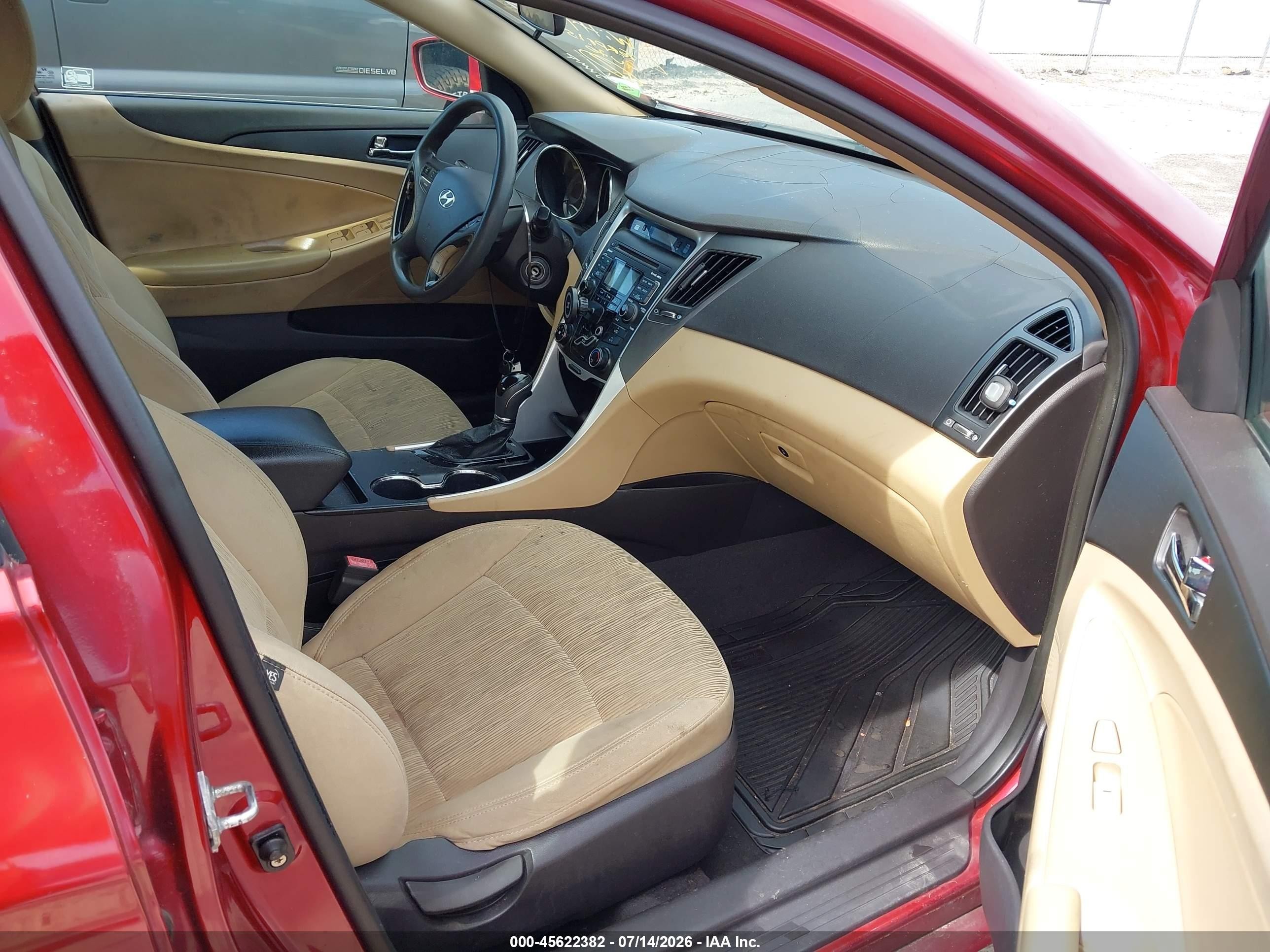 2011 Hyundai Sonata Gls Red vin: 5NPEB4AC5BH201849