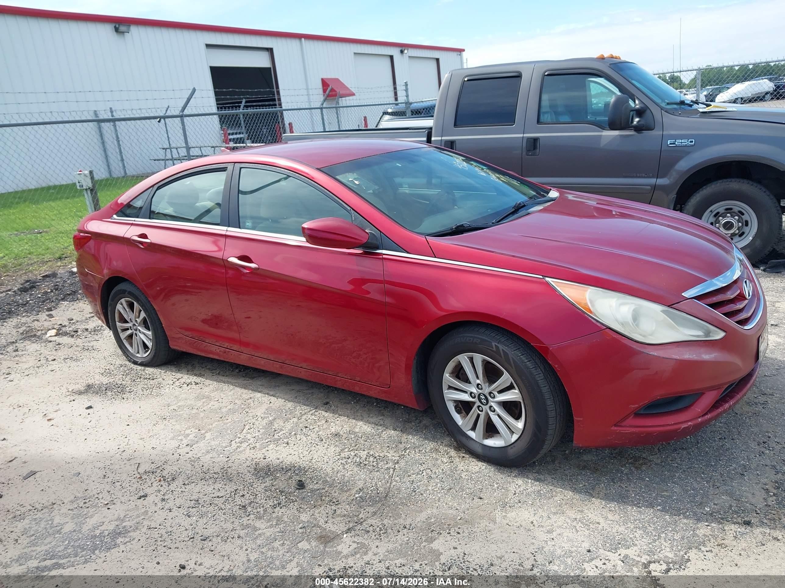 2011 Hyundai Sonata Gls Red vin: 5NPEB4AC5BH201849