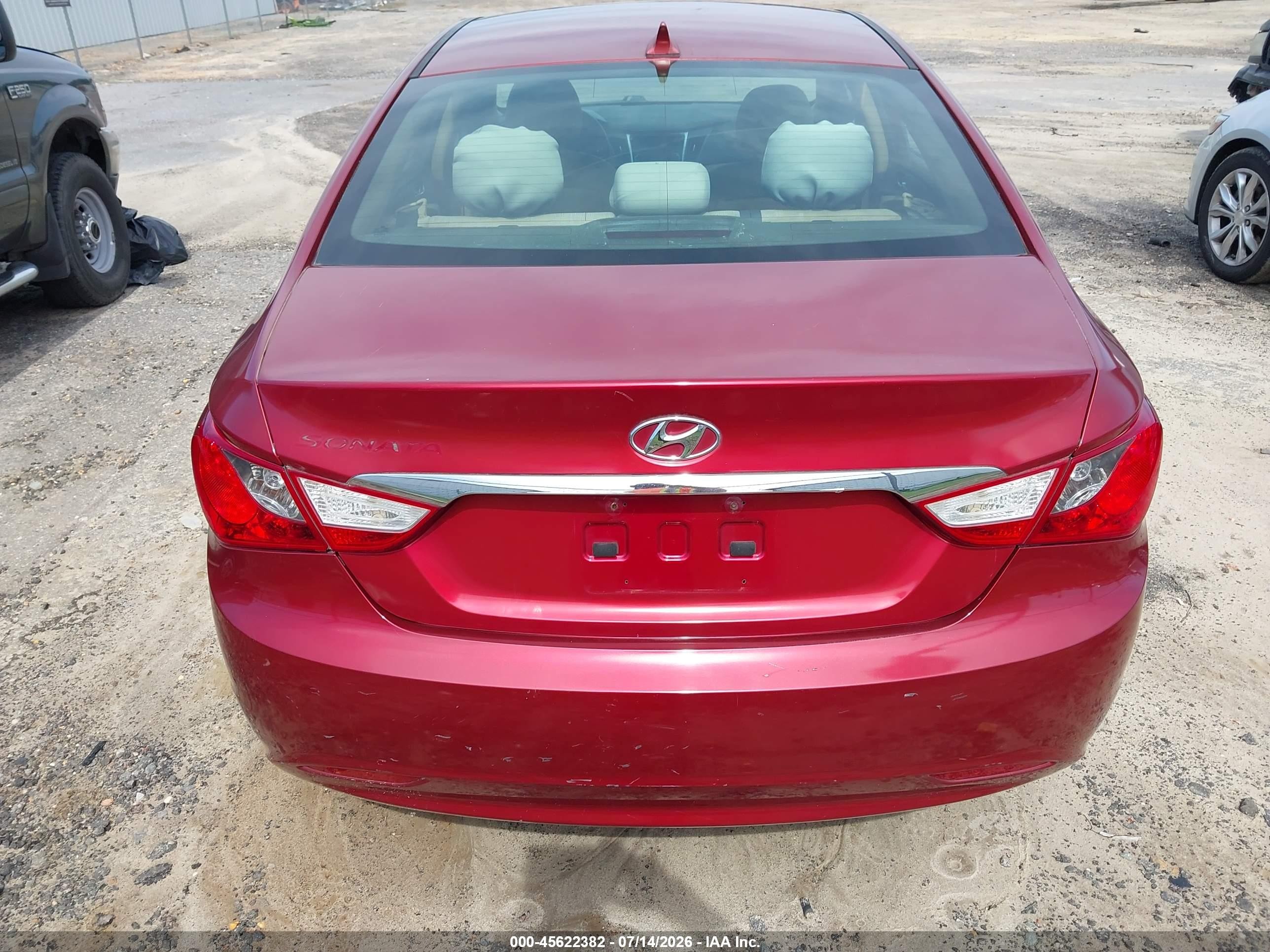 2011 Hyundai Sonata Gls Red vin: 5NPEB4AC5BH201849