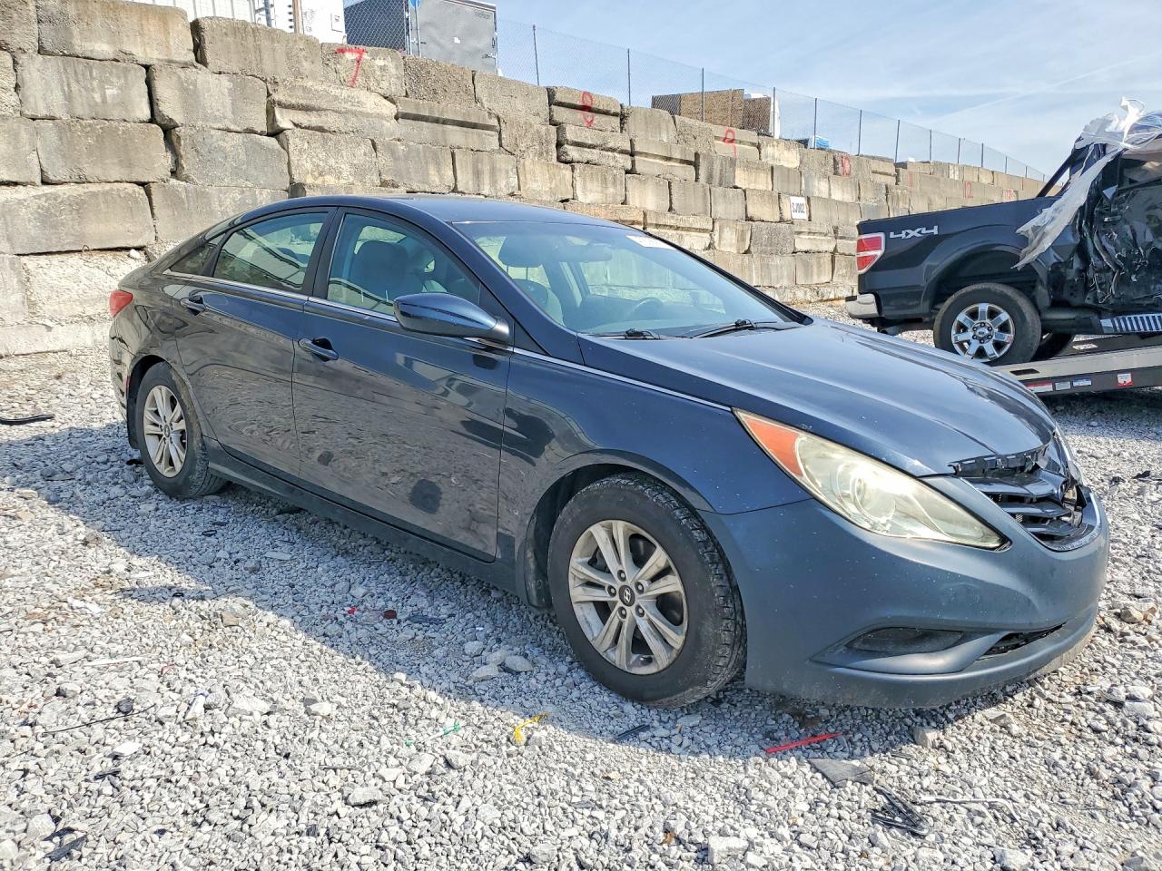 2011 Hyundai Sonata Gls Blue vin: 5NPEB4AC5BH210079
