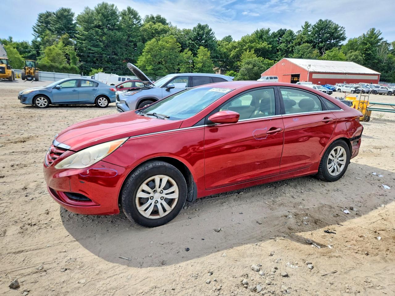 2011 Hyundai Sonata Gls Red vin: 5NPEB4AC5BH229442