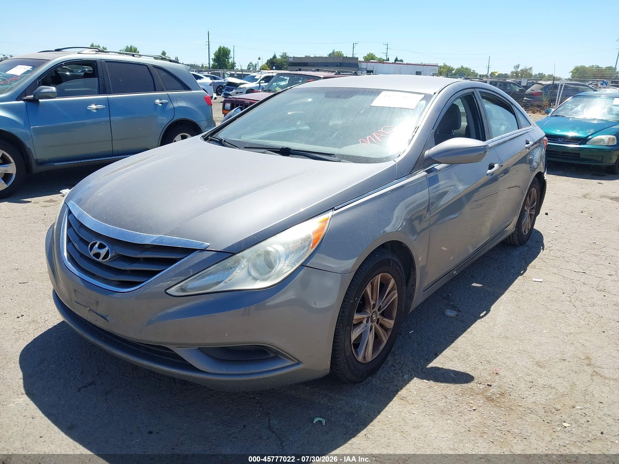 2011 Hyundai Sonata Gls Gray vin: 5NPEB4AC5BH265194