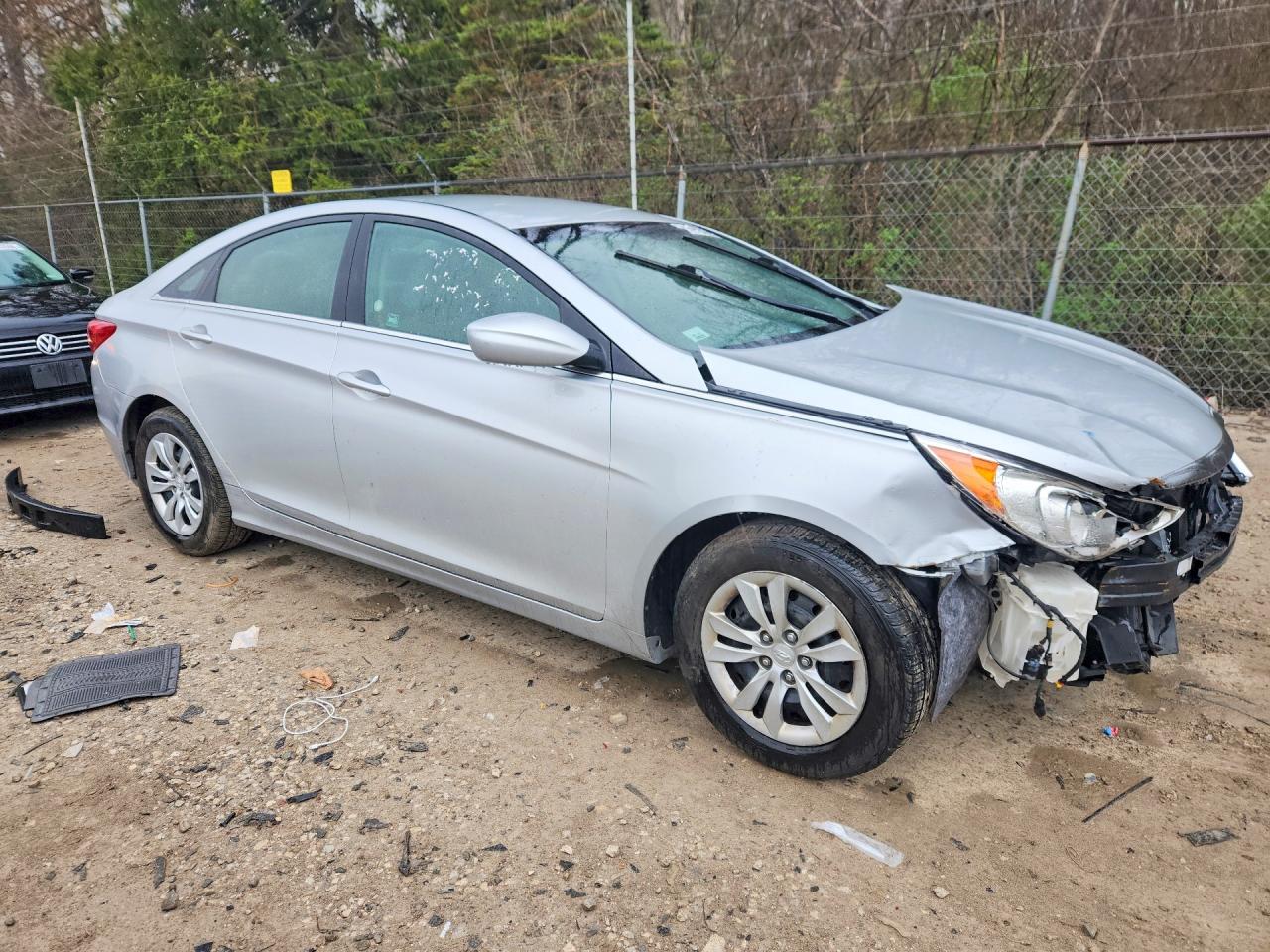 2011 Hyundai Sonata Gls Silver vin: 5NPEB4AC5BH289463