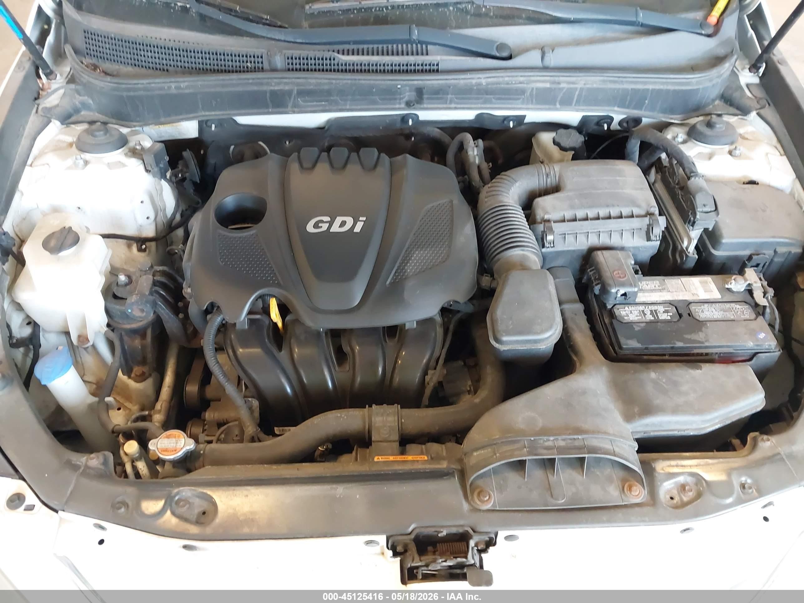 2011 Hyundai Sonata Gls White vin: 5NPEB4AC5BH301370